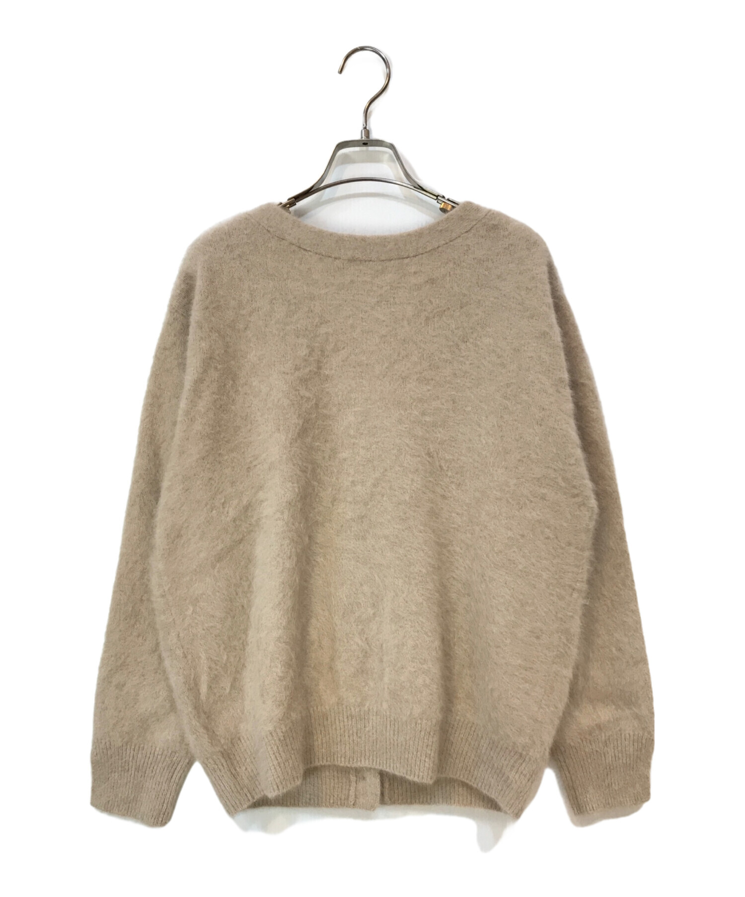3WAY✨ シーナリー ファーカシミヤ ニットカーディガン ベージュ ウール F SHENERY（シーナリー）の「【全骨格◎/やわらかな肌触り】ファー