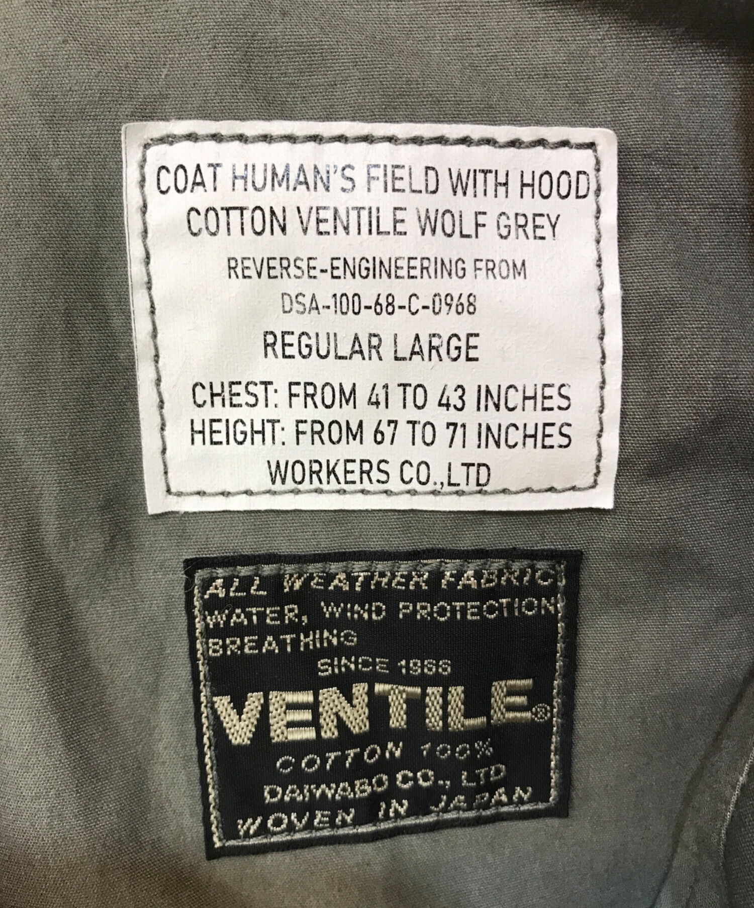 中古・古着通販】WORKERS (ワーカーズ) M-65 フィールドジャケット