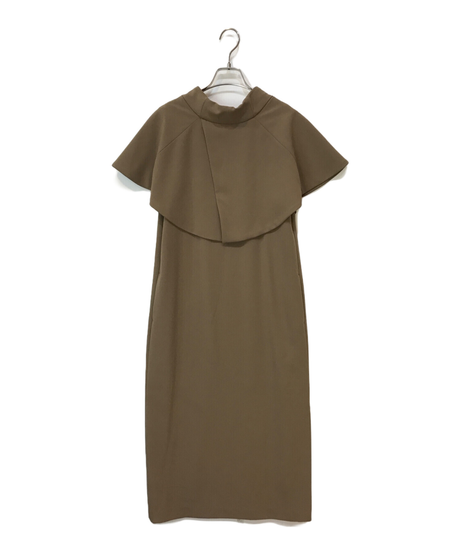 中古・古着通販】Ameri (アメリ) 2WAY UMBRELLA SHIFT DRESS ブラウン