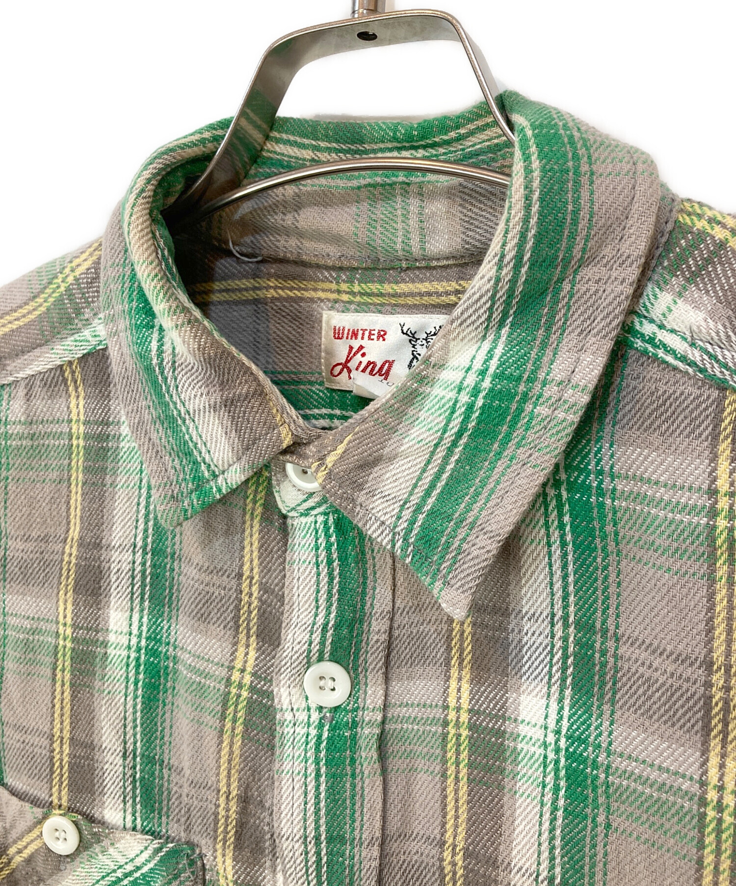 中古・古着通販】WINTER KING (ウィンターキング) チェックネルシャツ