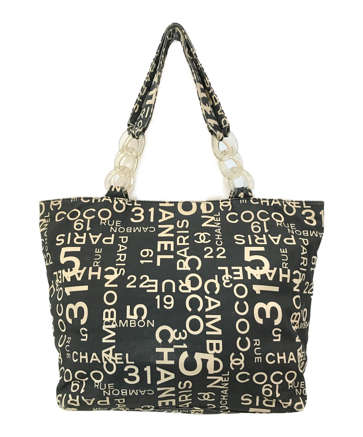☆美品☆CHANELのトートバッグ 中古・古着通販】CHANEL (シャネル) バイシーライン ロゴトートバッグ