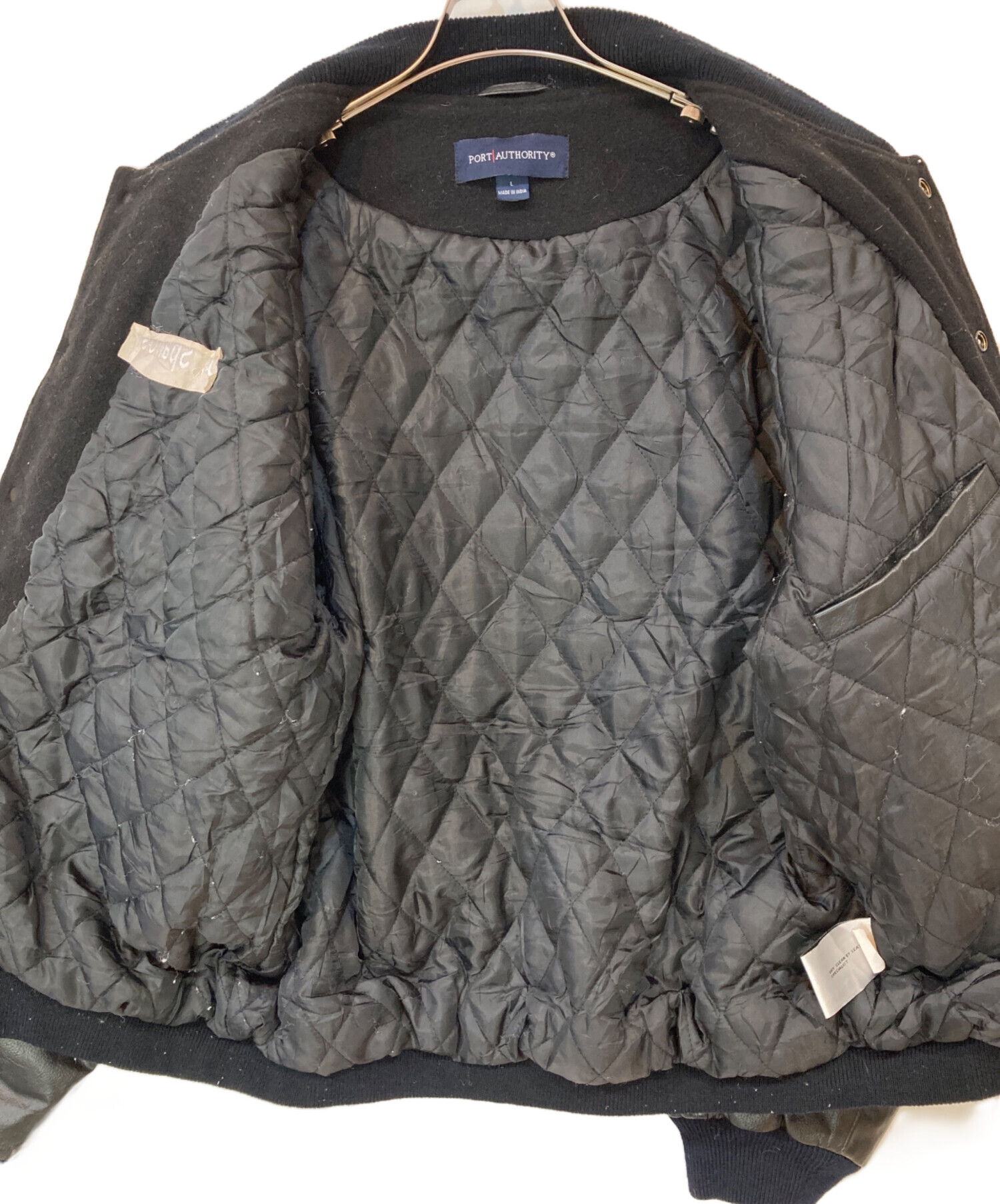 PORT AUTHORITY スタジャン 古着　Lサイズ　ヴィンテージ 刺繍ロゴ 中古・古着通販】PORT AUTHORITY (ポートオーソリティ) スタジャン