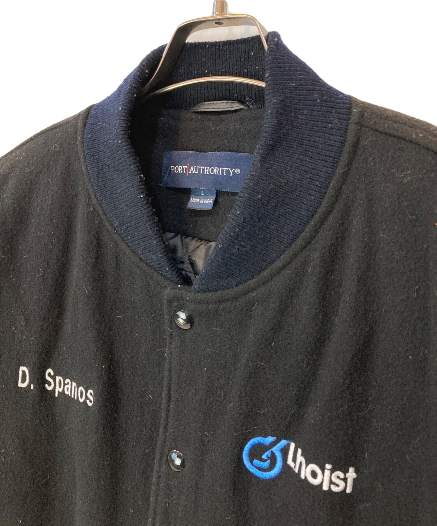 PORT AUTHORITY スタジャン 古着　Lサイズ　ヴィンテージ 刺繍ロゴ 中古・古着通販】PORT AUTHORITY (ポートオーソリティ) スタジャン
