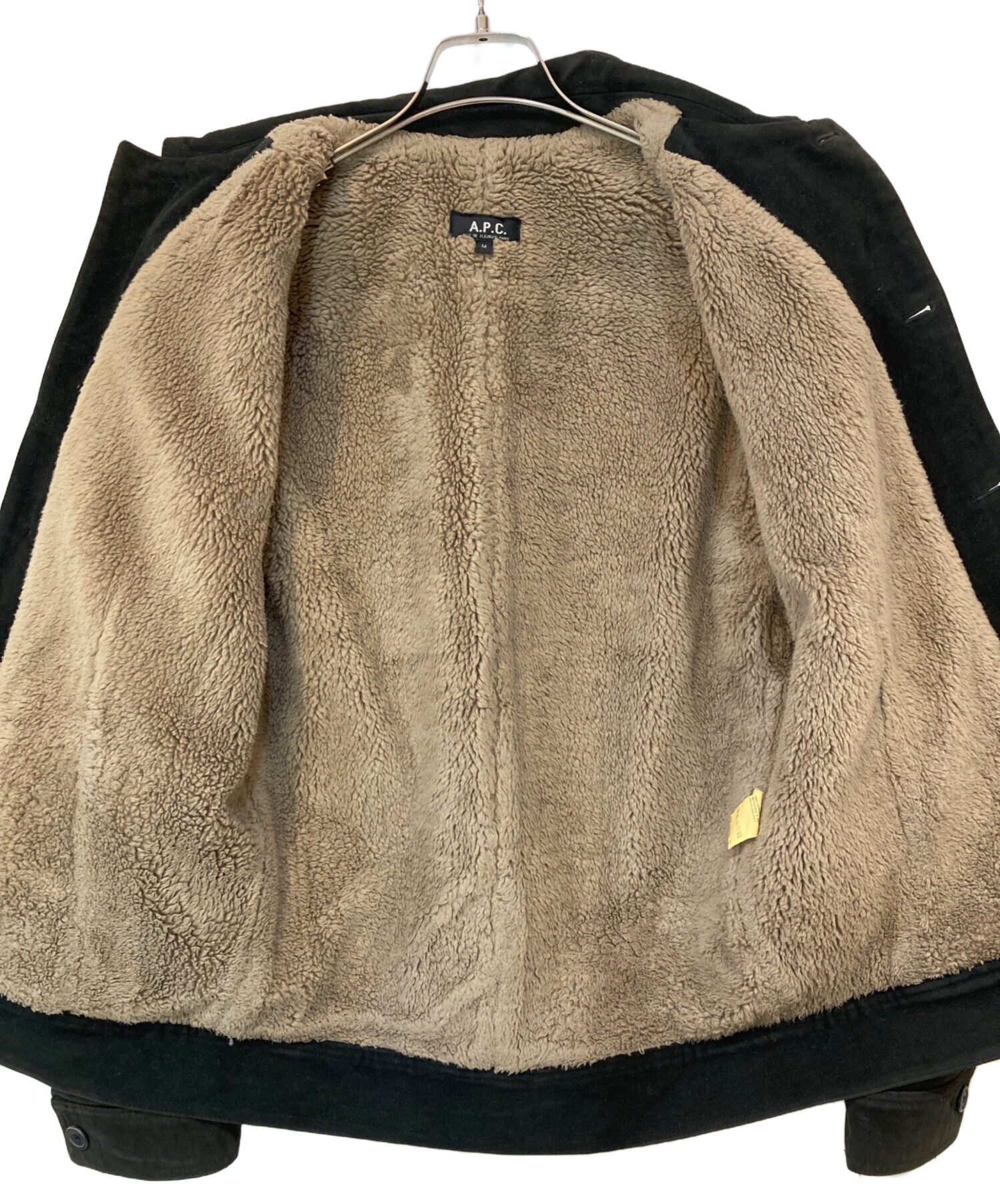 中古・古着通販】A.P.C (アーペーセー) 内ボアジャケット ブラック