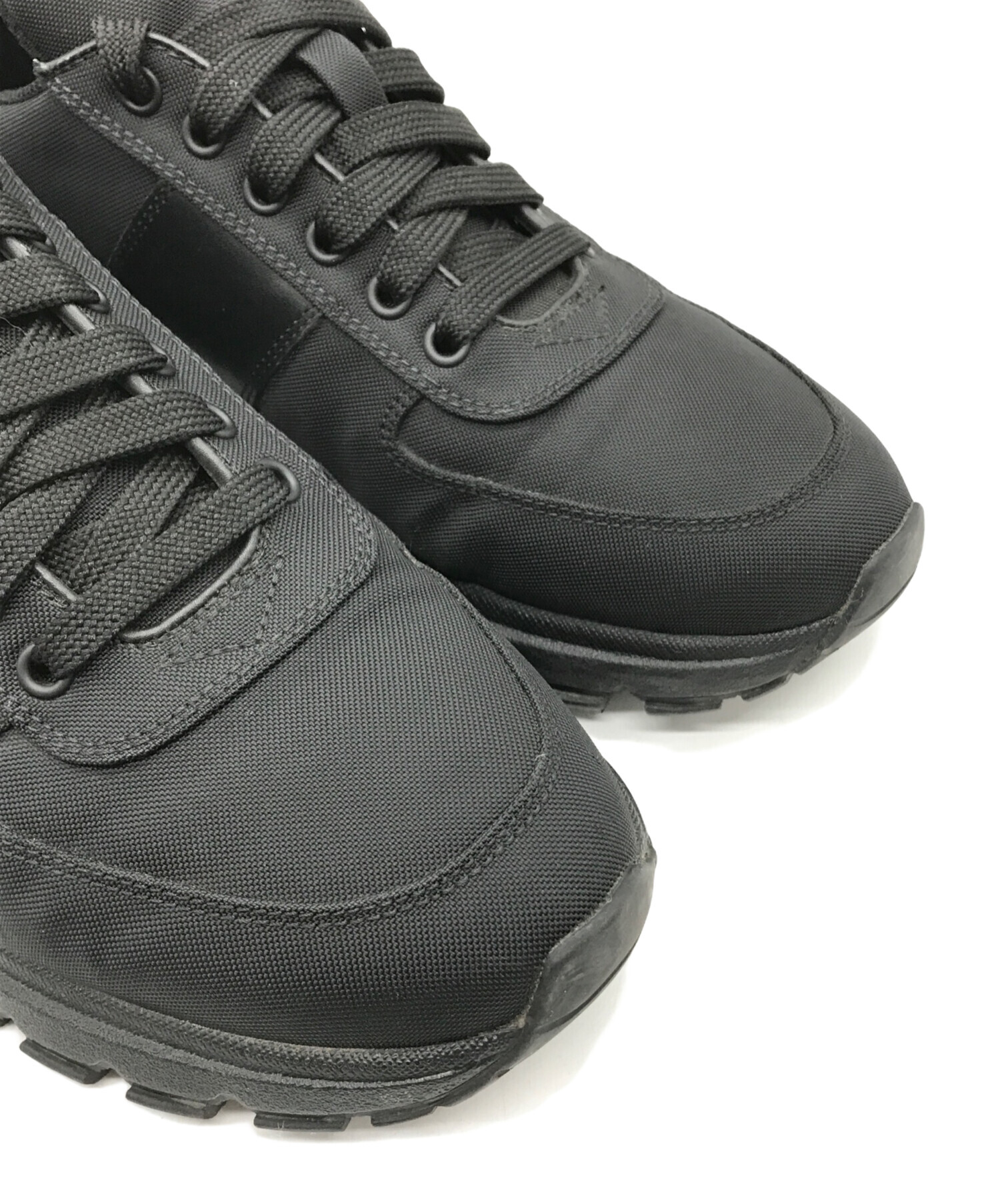 中古・古着通販】PRADA (プラダ) ナイロン×レザー ローカット 