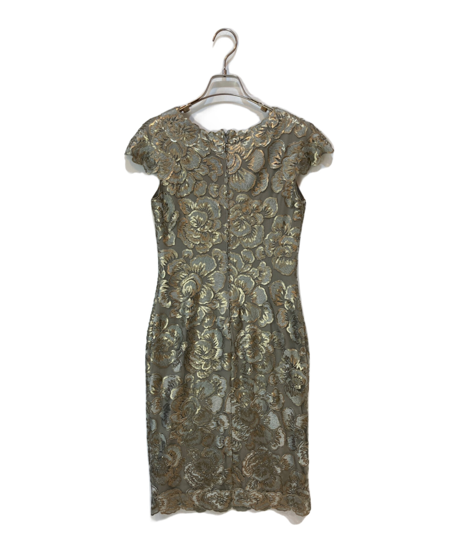 タダシショージ　ゴールド　ドレス 中古・古着通販】TADASHI SHOJI (タダシ ショージ) ドレス ゴールド