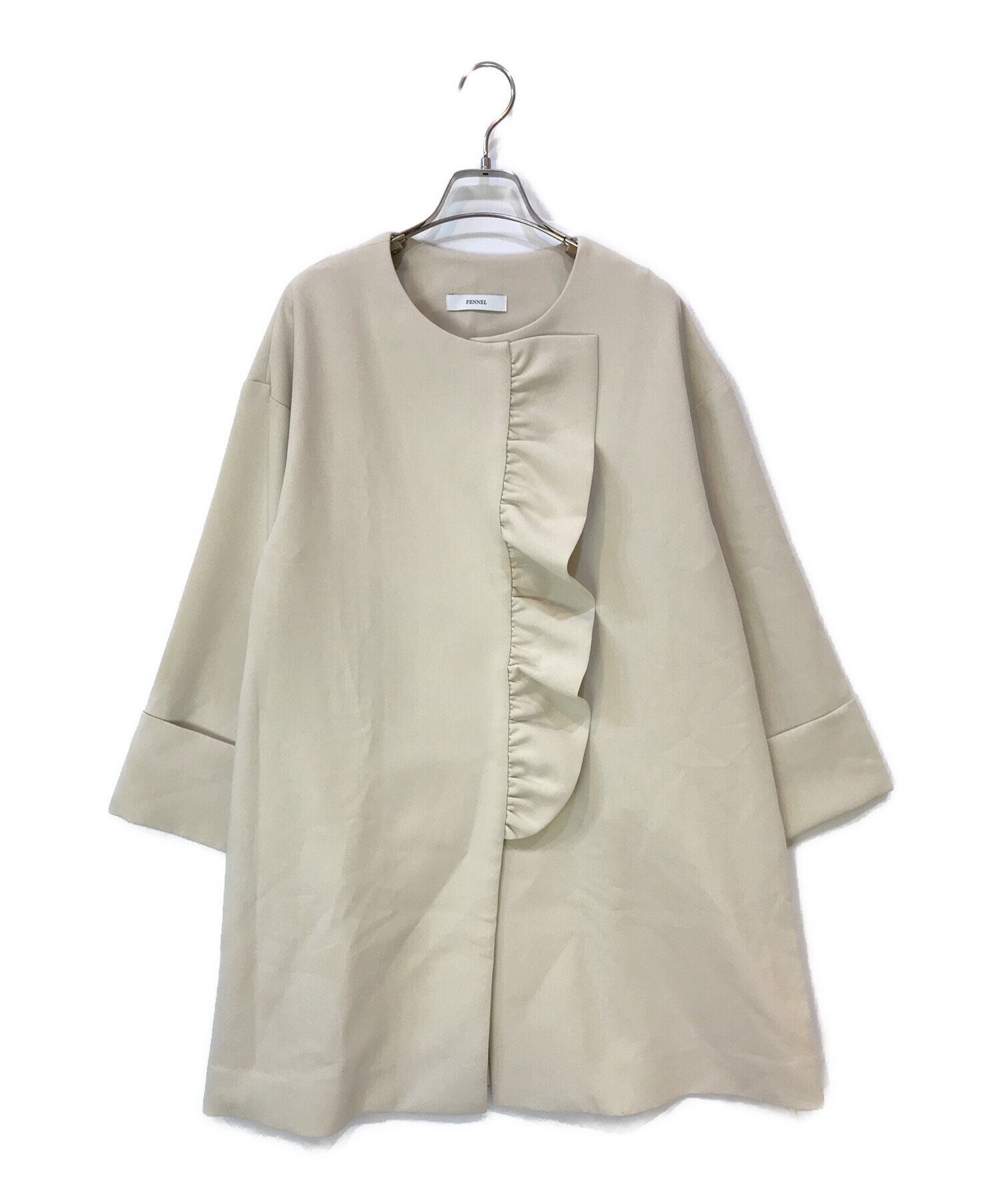 中古・古着通販】FENNEL (フェンネル) フロントフリルライトコート