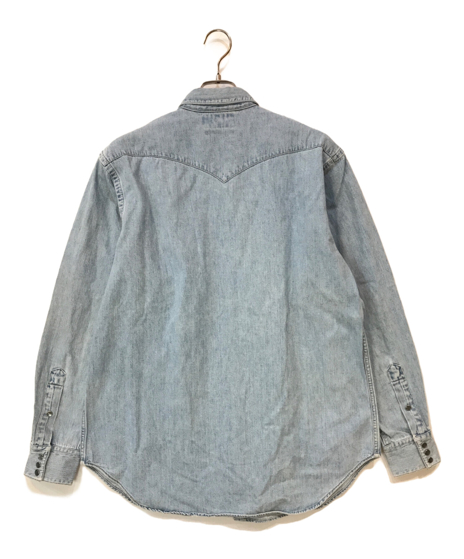 中古・古着通販】RRL (ダブルアールエル) デニムウエスタンシャツ 