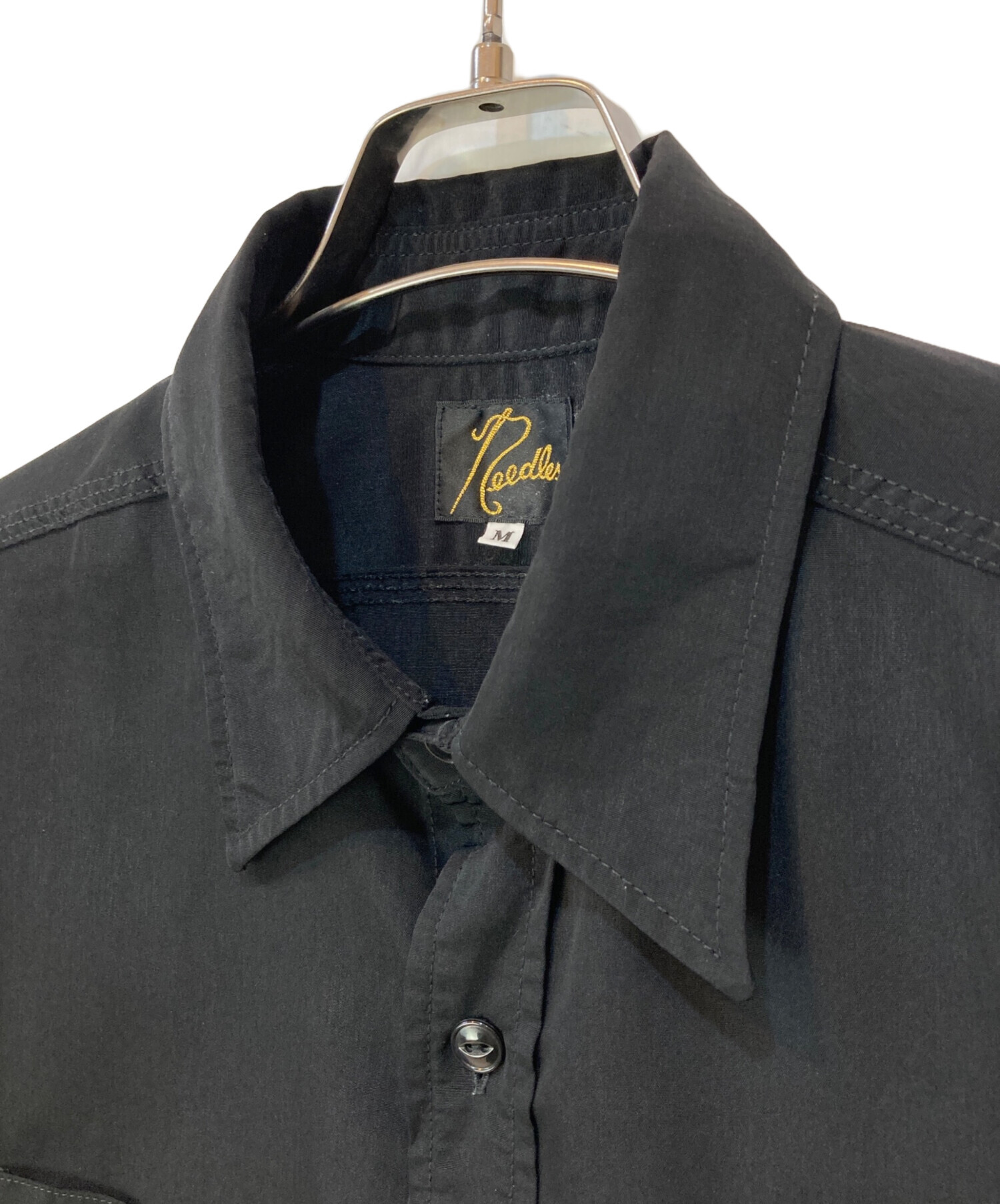 Needles(ニードルズ) S/S Work Shirt - Poly Cloth メンズ JPN：M 【中古】【ブランド古着バズストア】 中古・古着通販】Needles (ニードルズ) S/S Work Shirt - Poly Cloth