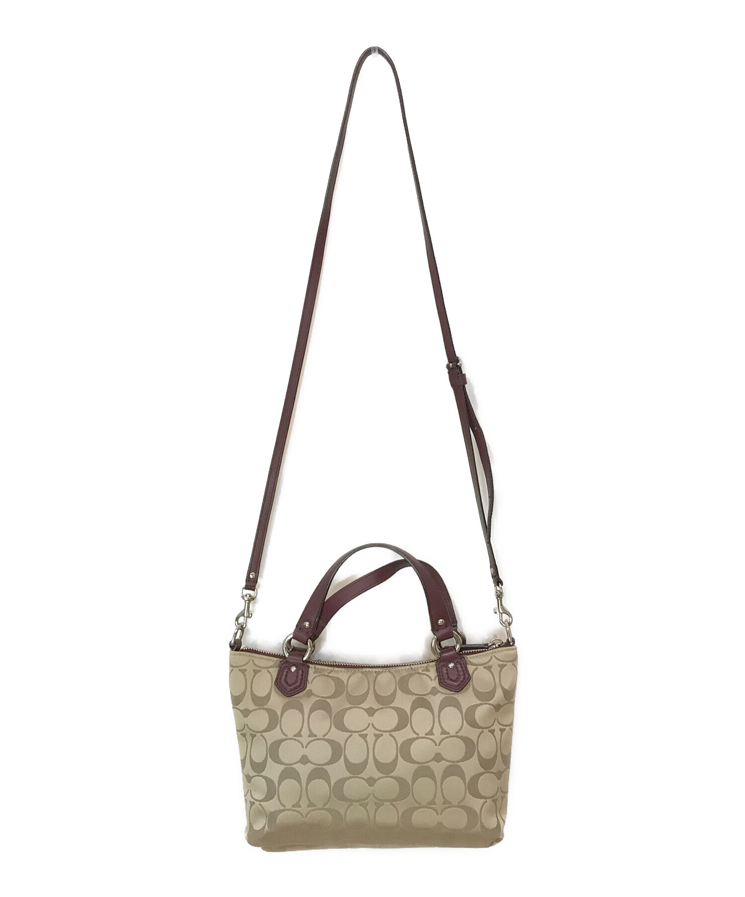 中古・古着通販】COACH (コーチ) シグネチャー 2WAYショルダーバッグ 