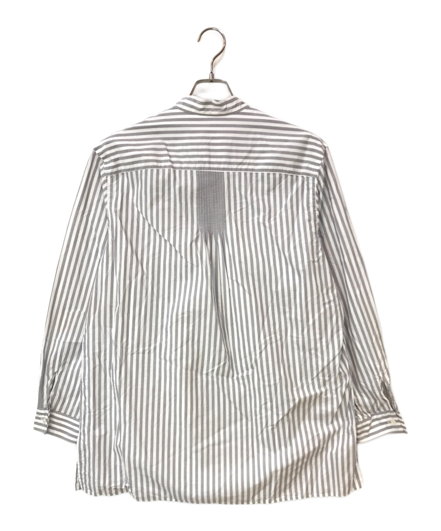 中古・古着通販】KUON (クオン) Reversible Pleated Shirt ホワイト 