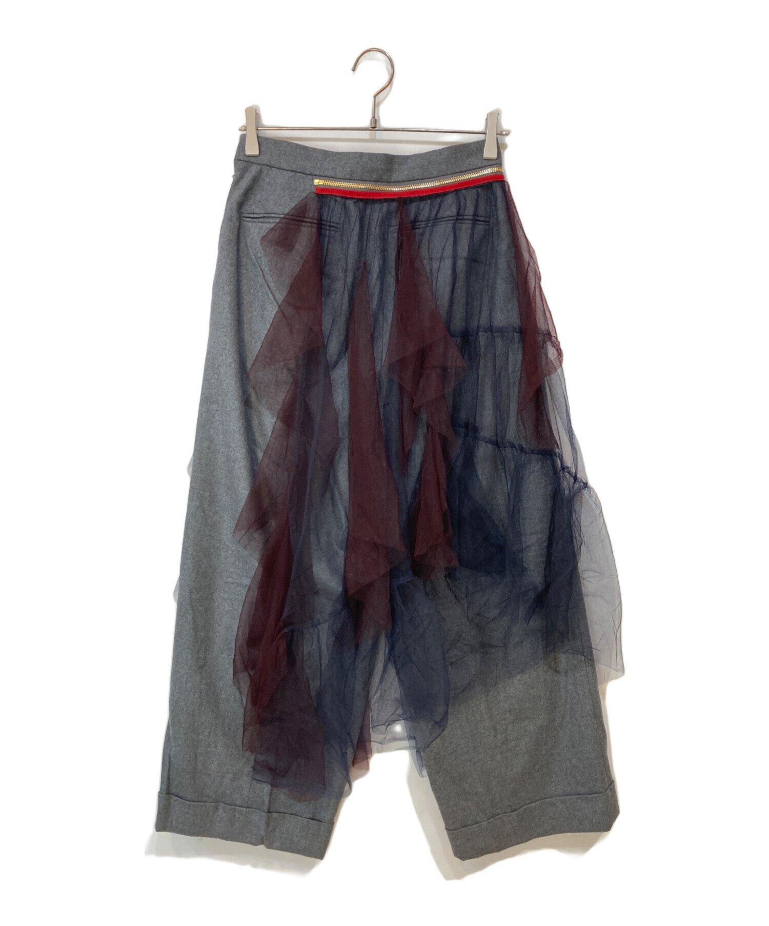 中古・古着通販】KOLOR (カラー) 20AW チュールパネルワイドパンツ 