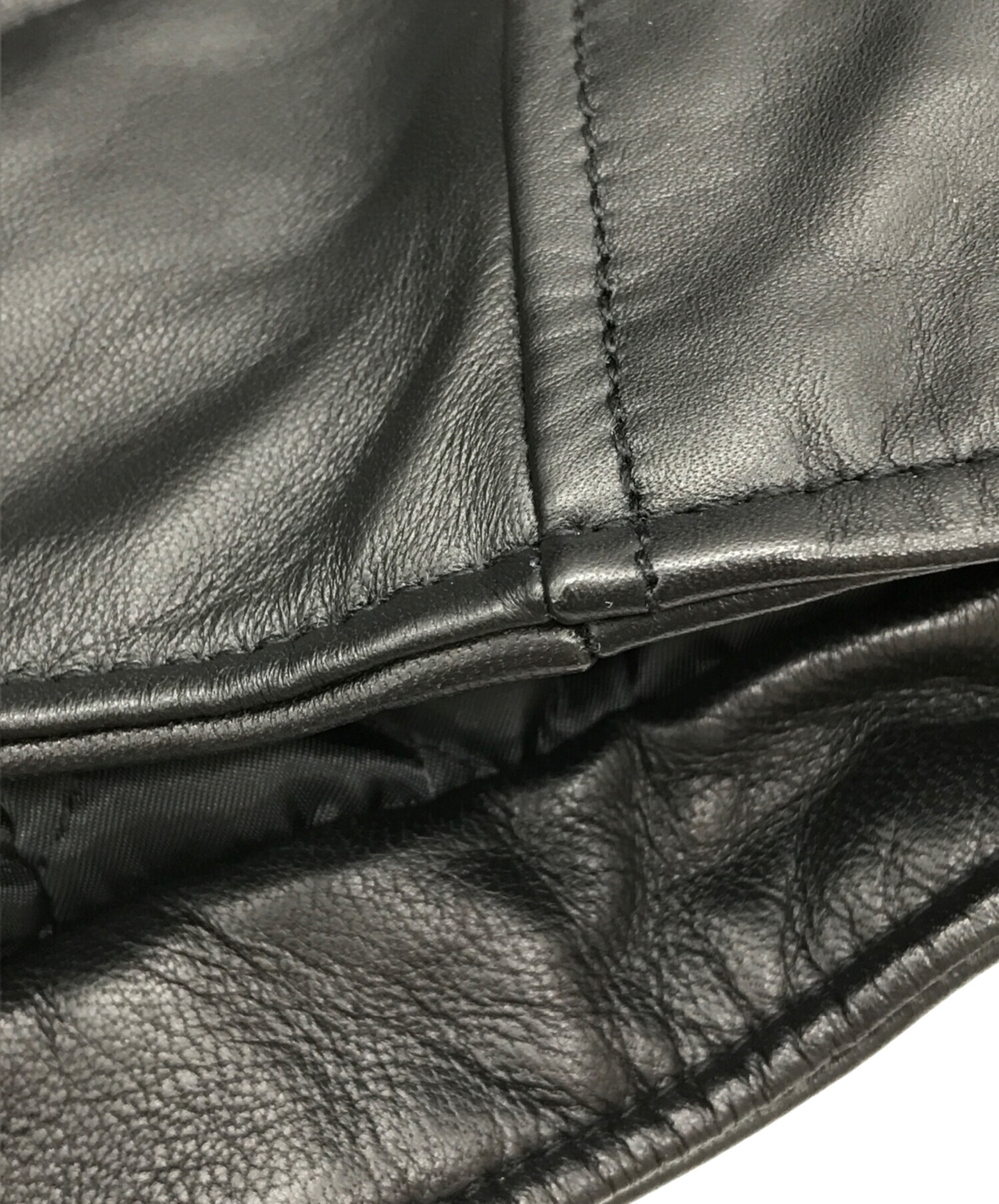 中古・古着通販】nano&co (ナノアンドコー) SHEEP LEATHER ライダース 