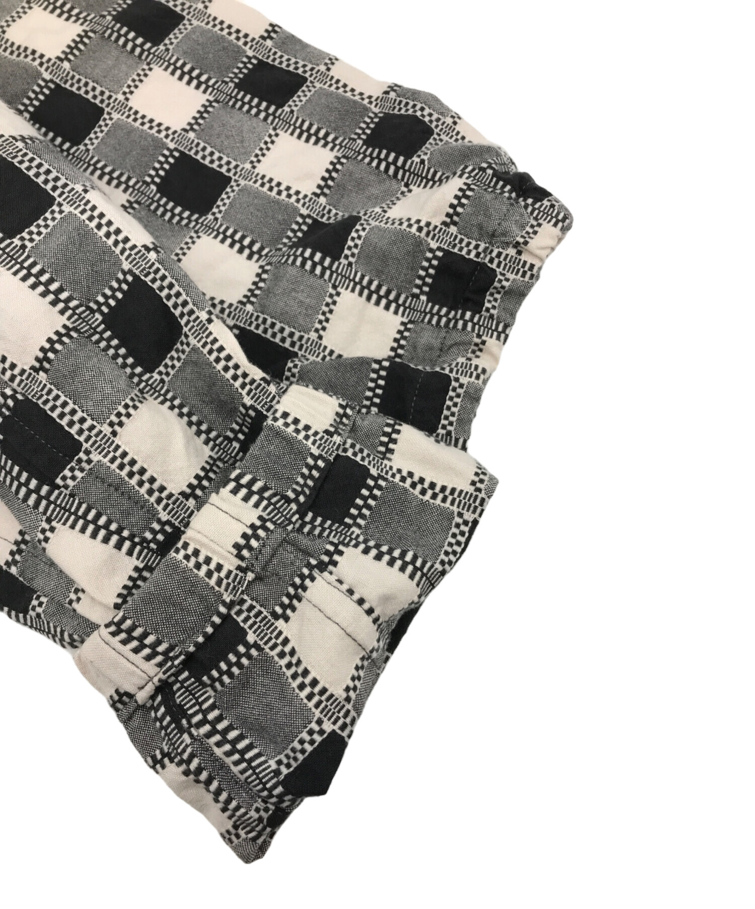 中古・古着通販】KUON (クオン) 吉野格子コーチジャケット ホワイト