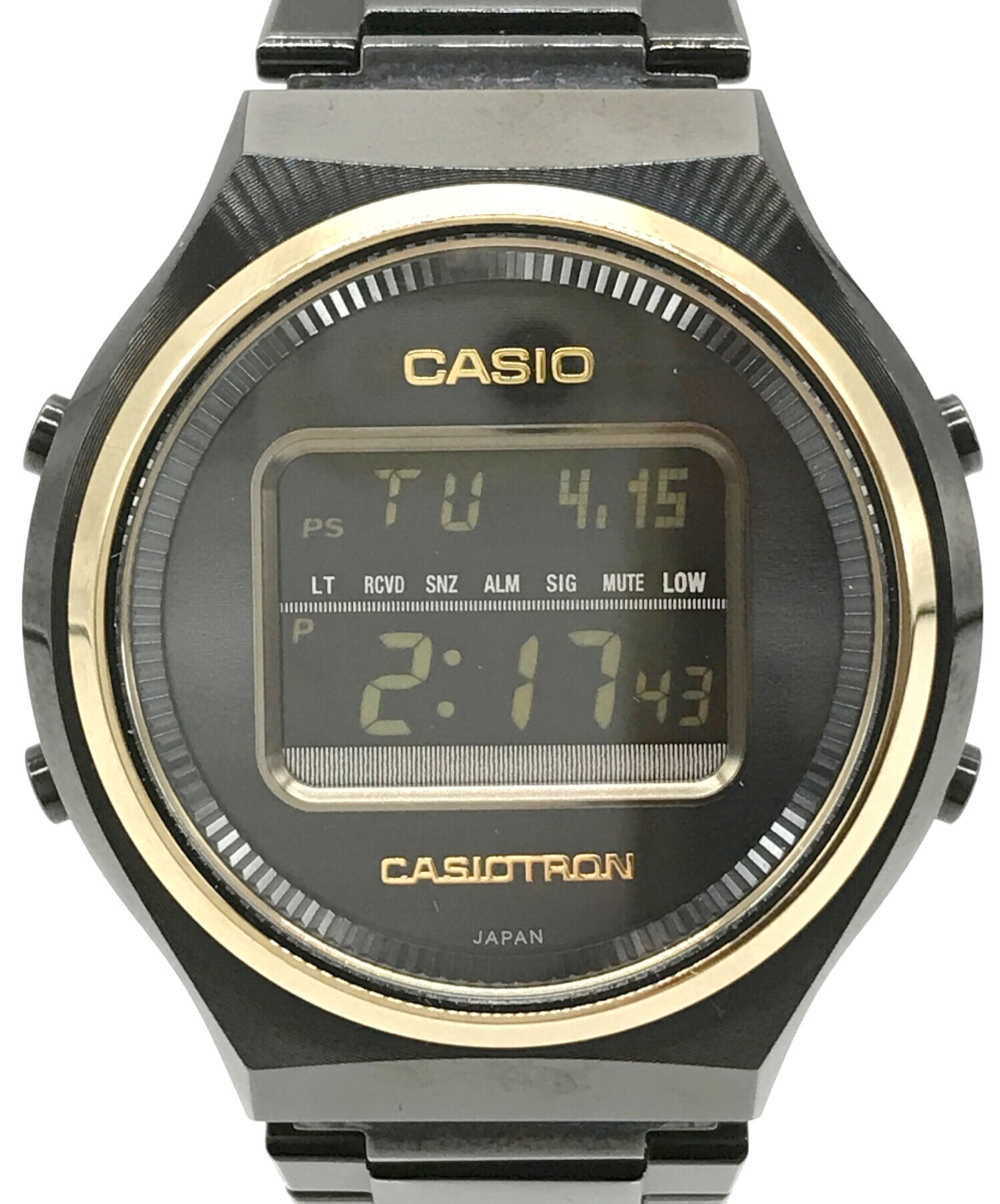 中古・古着通販】CASIO (カシオ) CASIOTRON デジタルウォッチ ブラック 