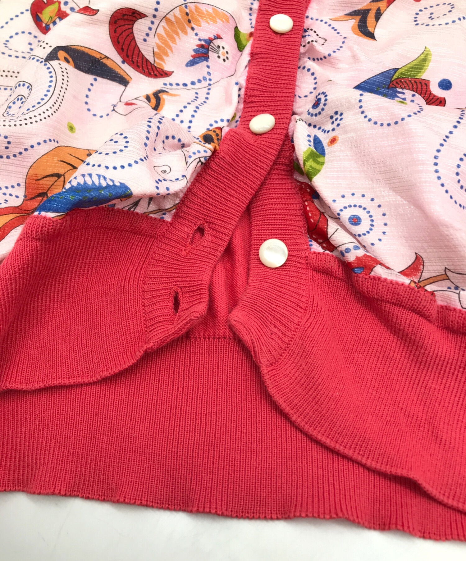 フェラガモ　Salvatore Ferragamo 花柄長袖カーディガン M 中古・古着通販】Salvatore Ferragamo (サルヴァトーレ フェラガモ