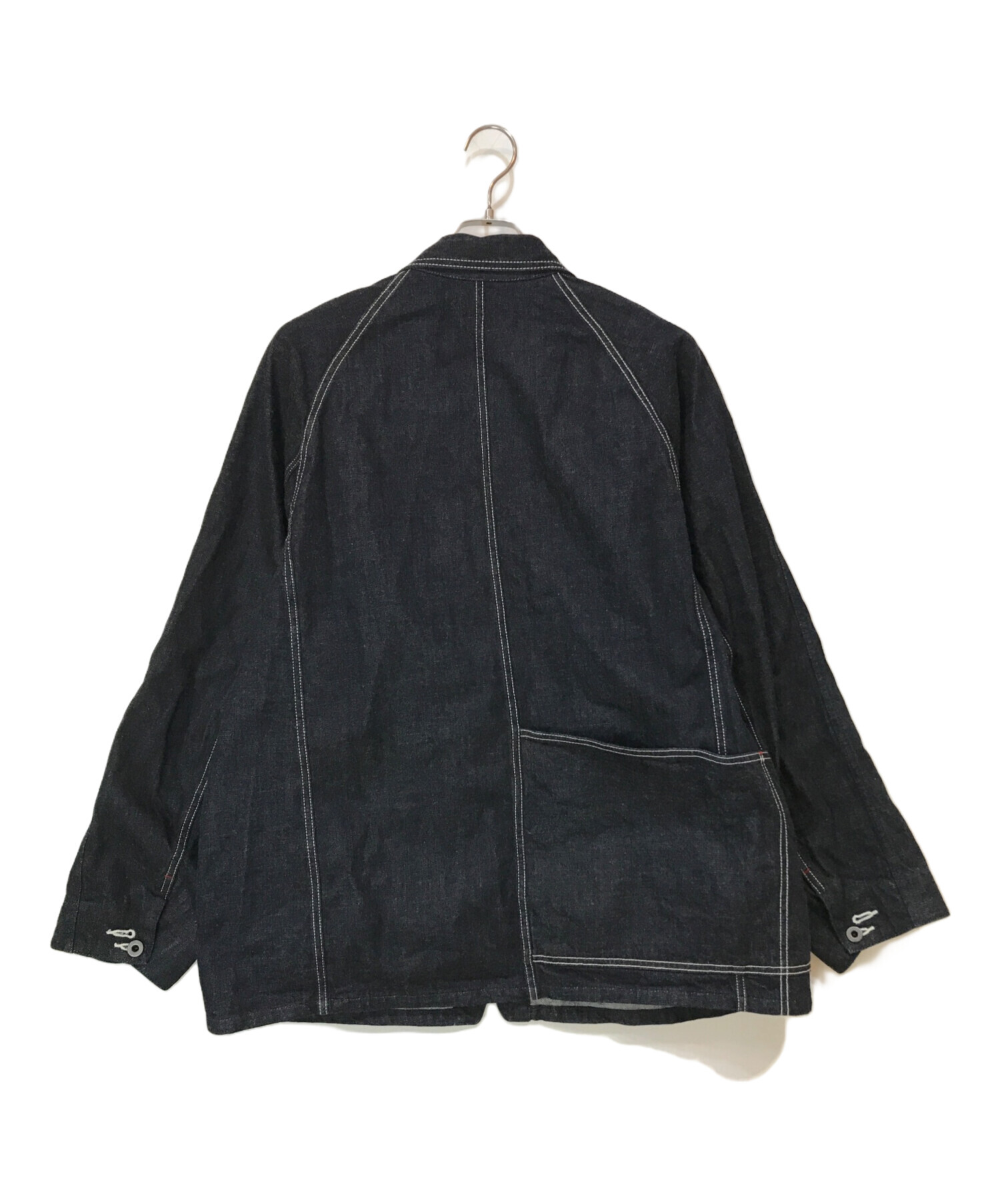 KAPITAL カバーオール ブラックデニム キャピタル 中古・古着通販】KAPITAL (キャピタル) 12ozデニム CACTUSカバーオール