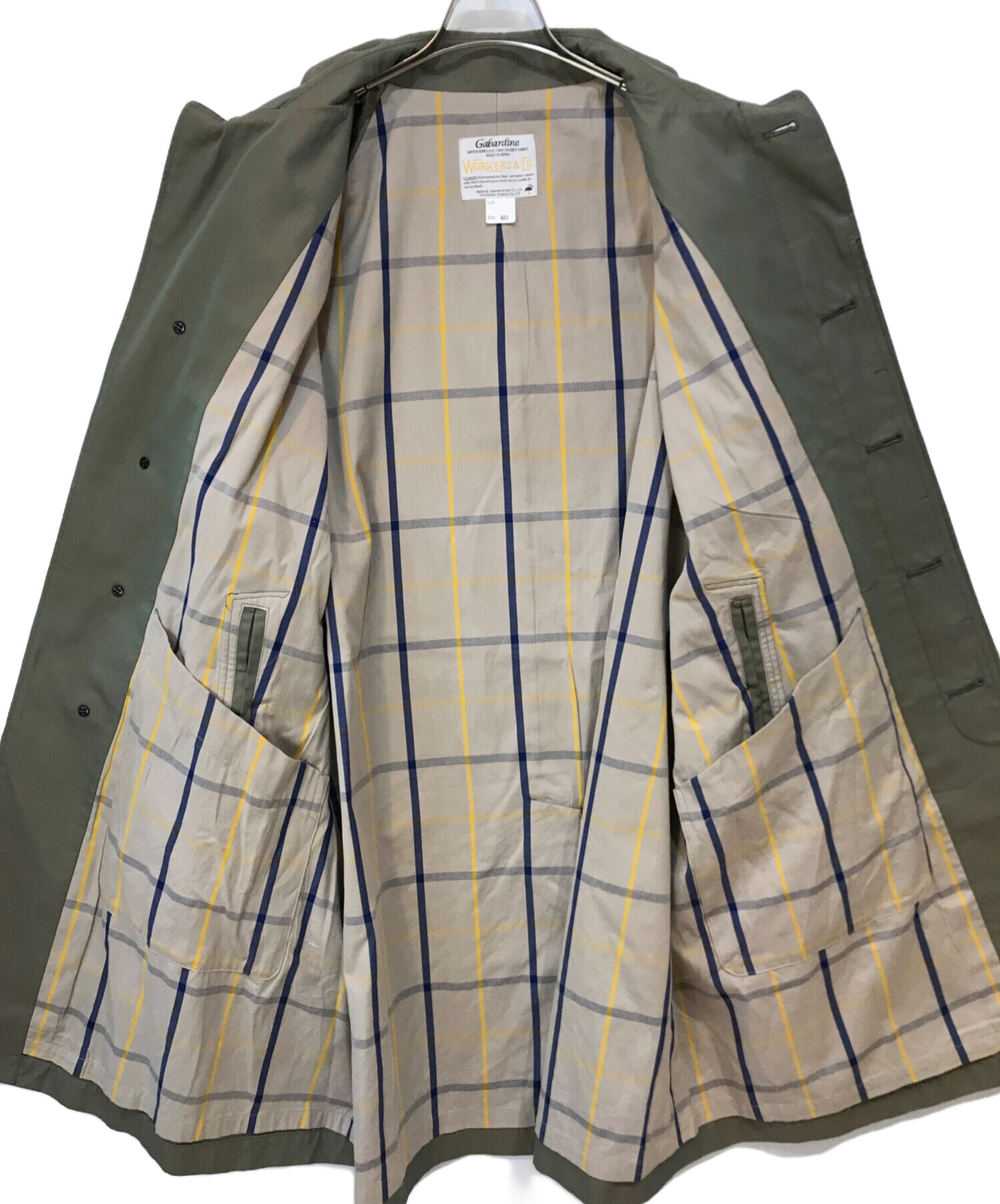 中古・古着通販】WORKERS (ワーカーズ) Gabardine Bal CollarCoat 