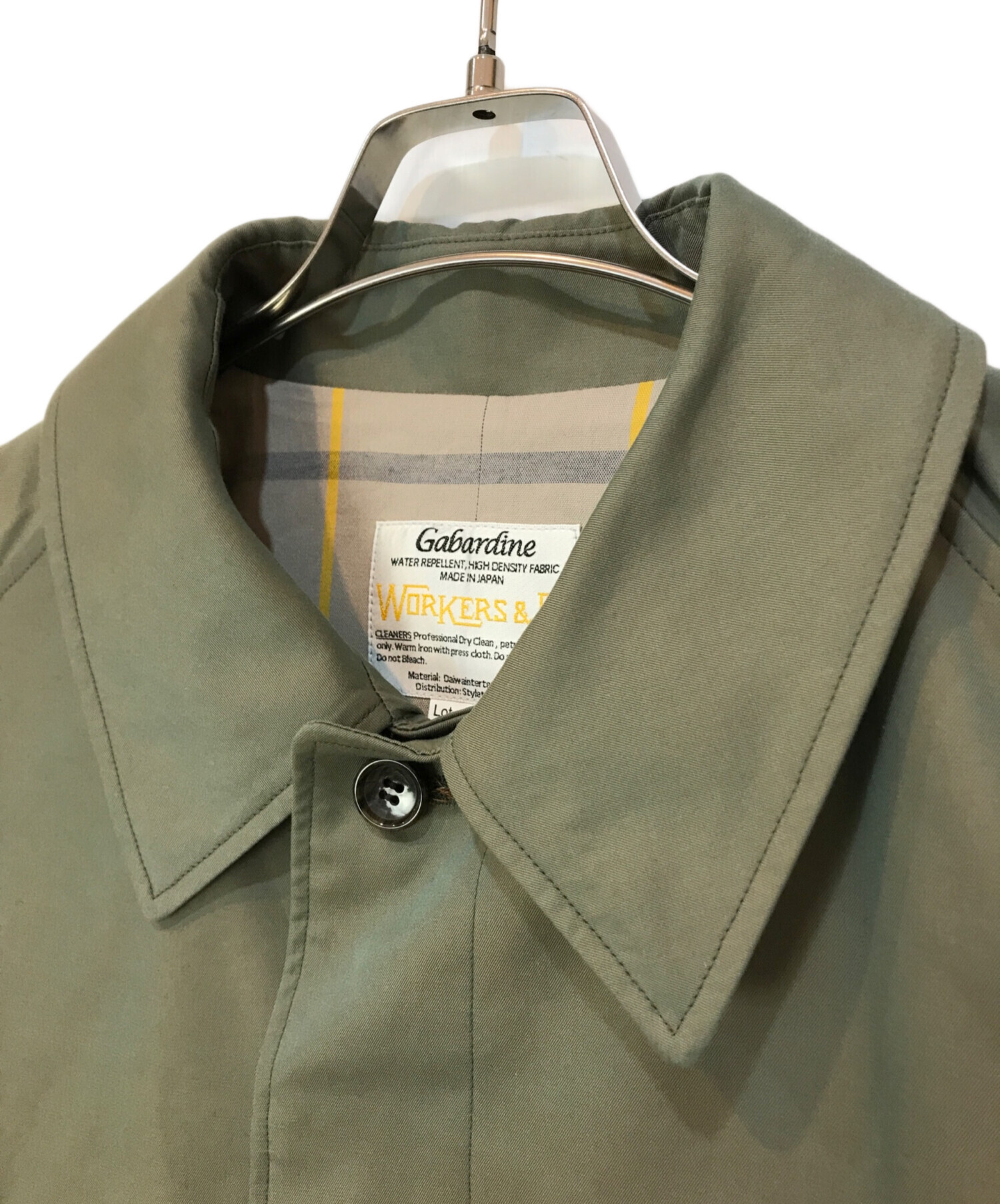 中古・古着通販】WORKERS (ワーカーズ) Gabardine Bal CollarCoat 