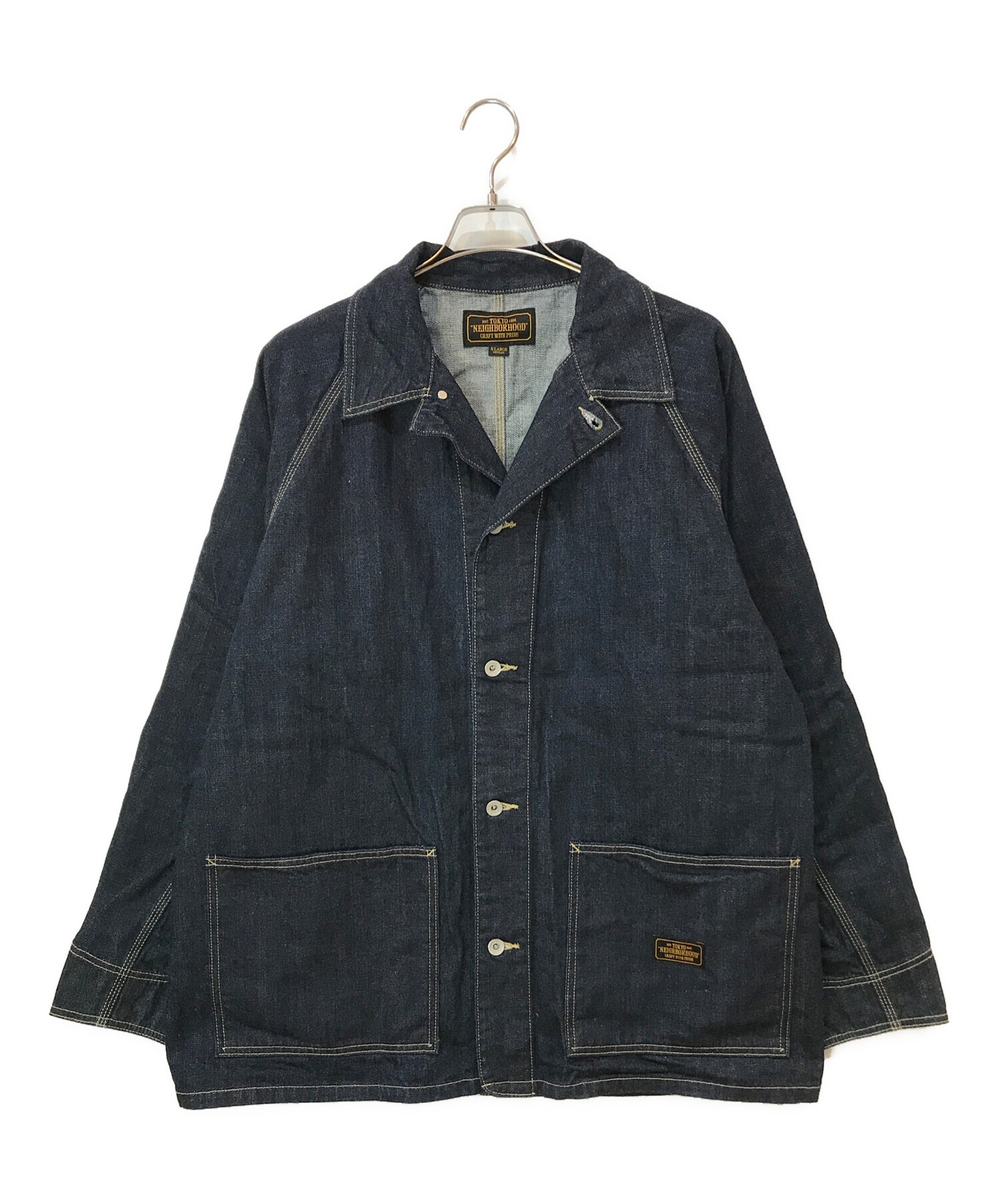 NEIGHBORHOOD インディゴデニムカバーオール 中古・古着通販】NEIGHBORHOOD (ネイバーフッド) S.C.C./C-JKT デニム