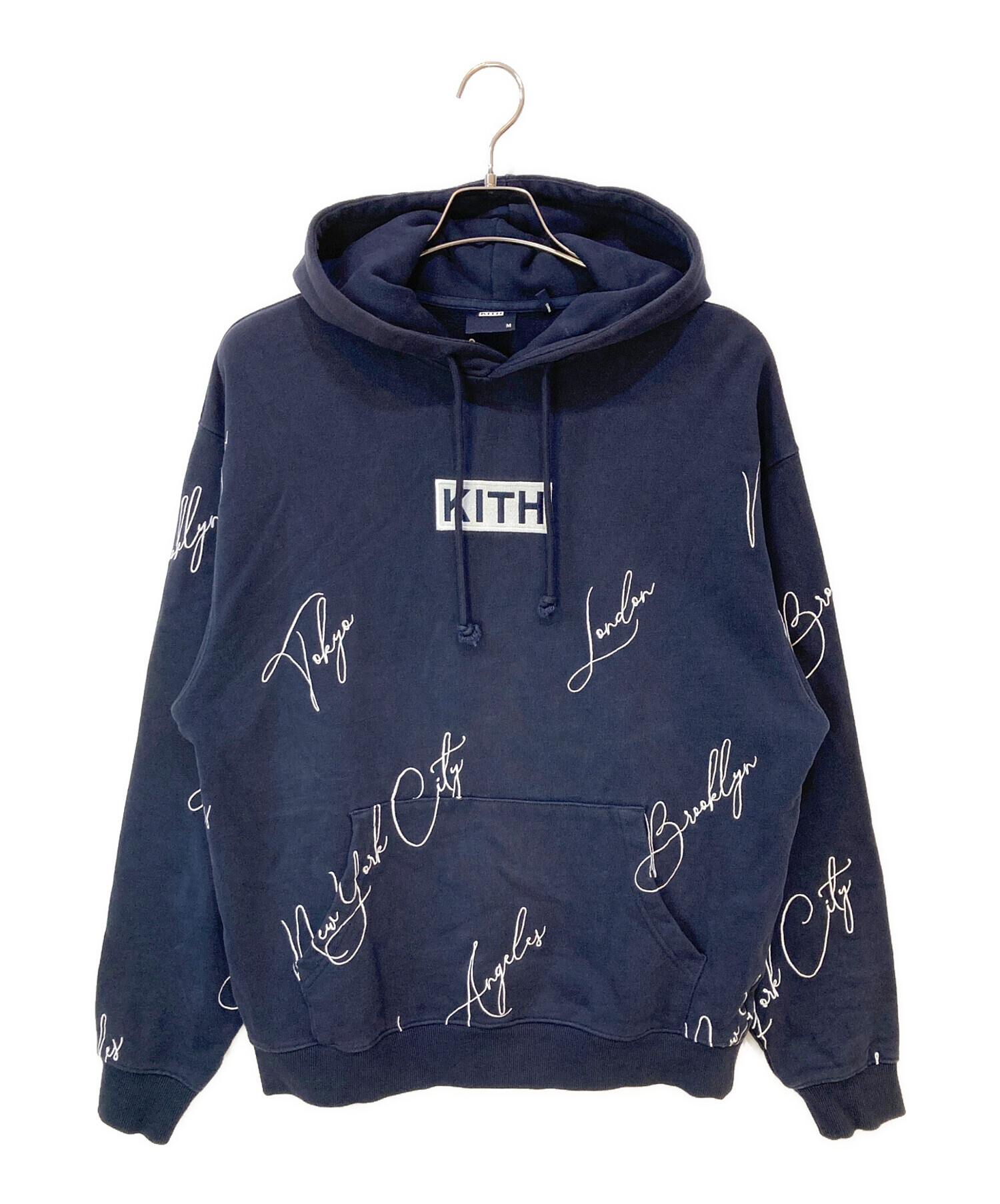 中古・古着通販】KITH (キス) City Script Hoodie ネイビー サイズ:M 
