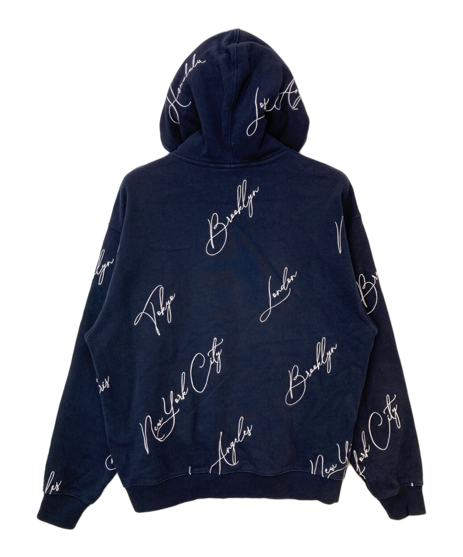 中古・古着通販】KITH (キス) City Script Hoodie ネイビー サイズ:M 