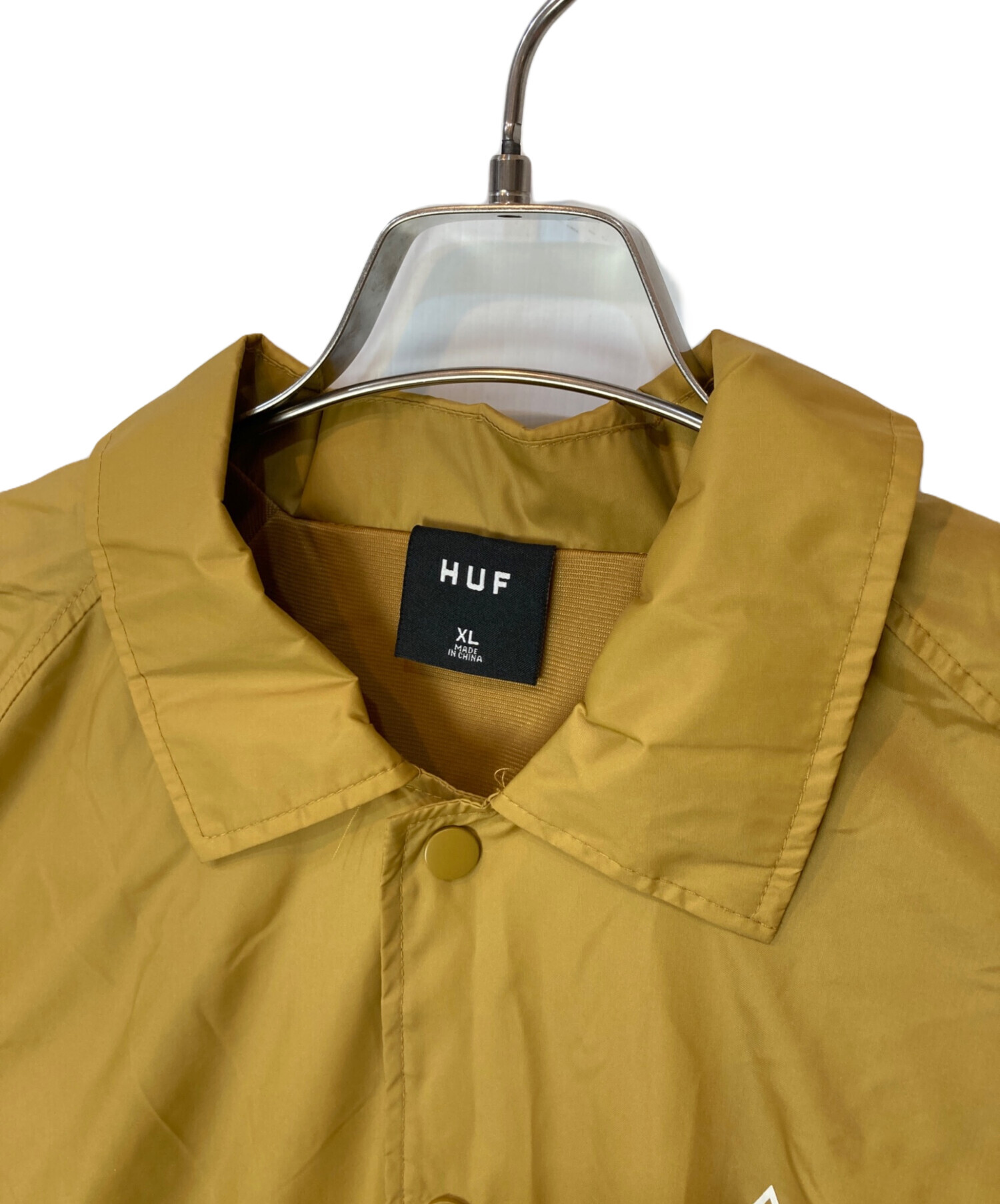 中古・古着通販】HUF (ハフ) ナイロンジャケット イエロー サイズ:XL 