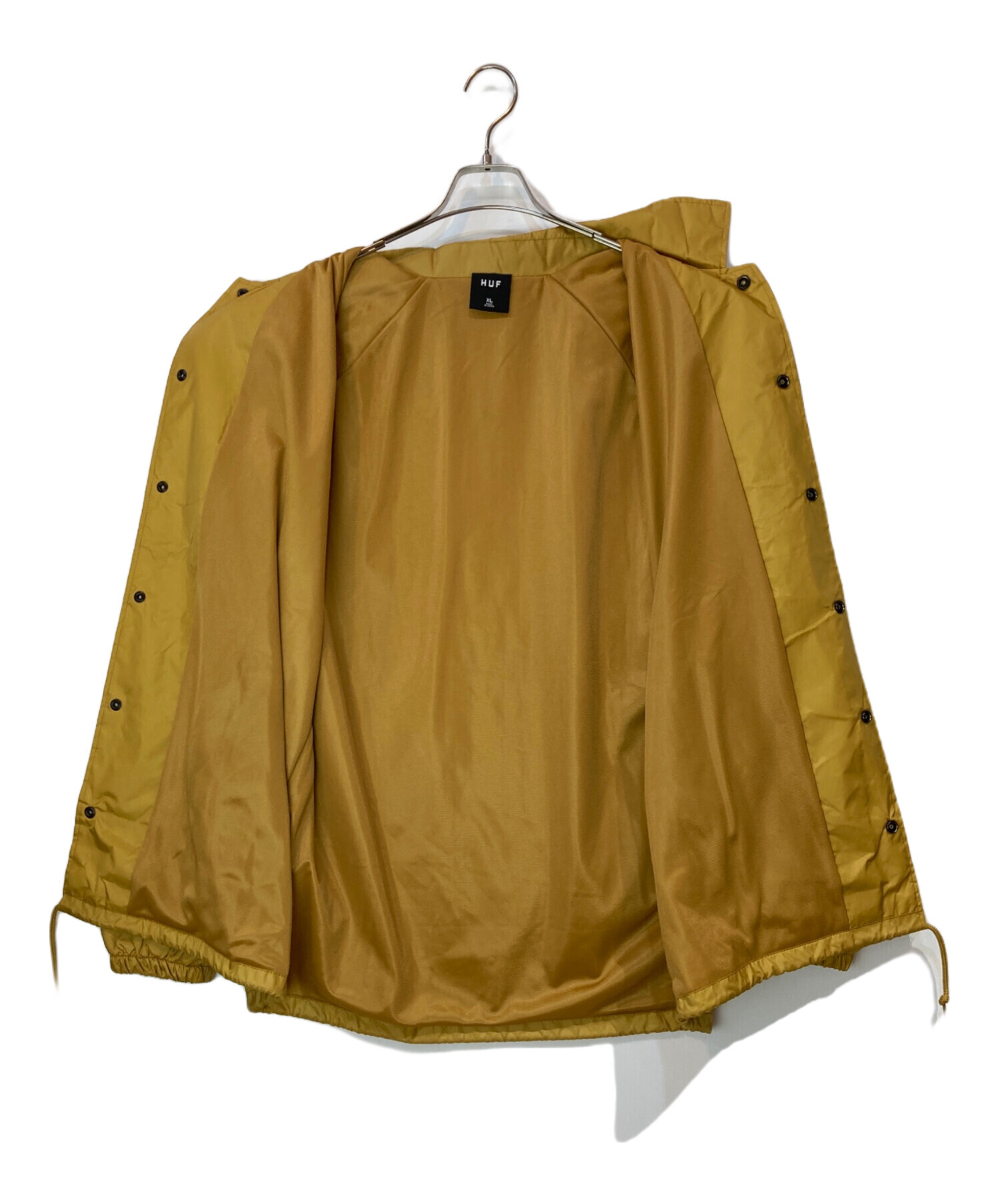 中古・古着通販】HUF (ハフ) ナイロンジャケット イエロー サイズ:XL 
