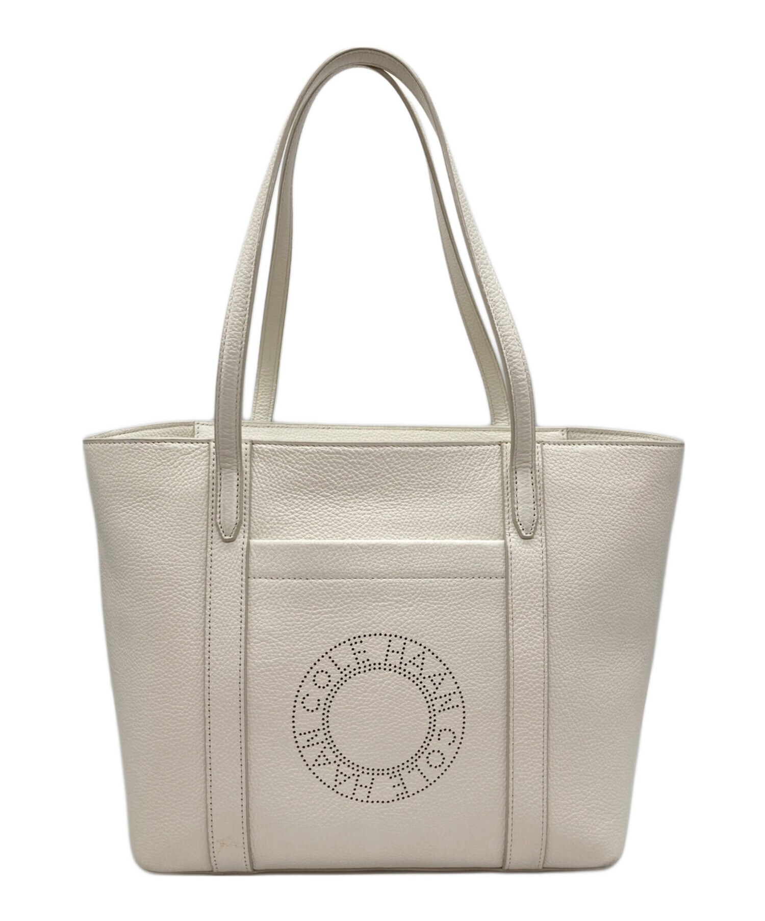 COLE HAAN(コールハーン) トートバッグ - 白 レザー（19397258）中古 