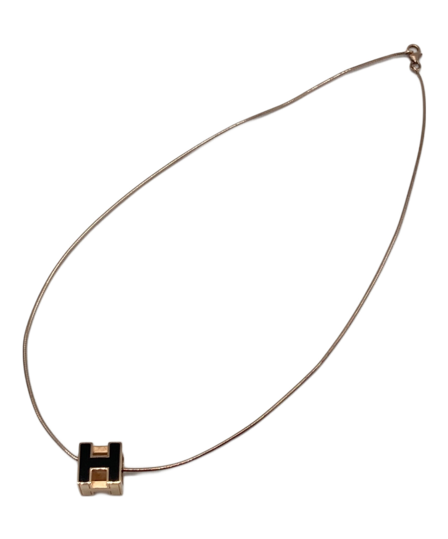 中古・古着通販】HERMES (エルメス) Hキューブ ポップアップネックレス