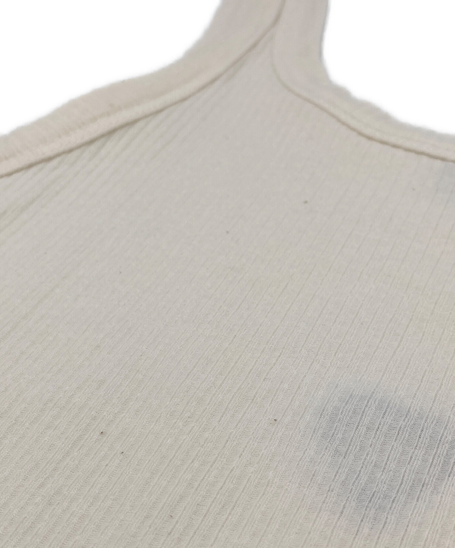 中古・古着通販】BASERANGE (ベースレンジ) HEART TANK ホワイト