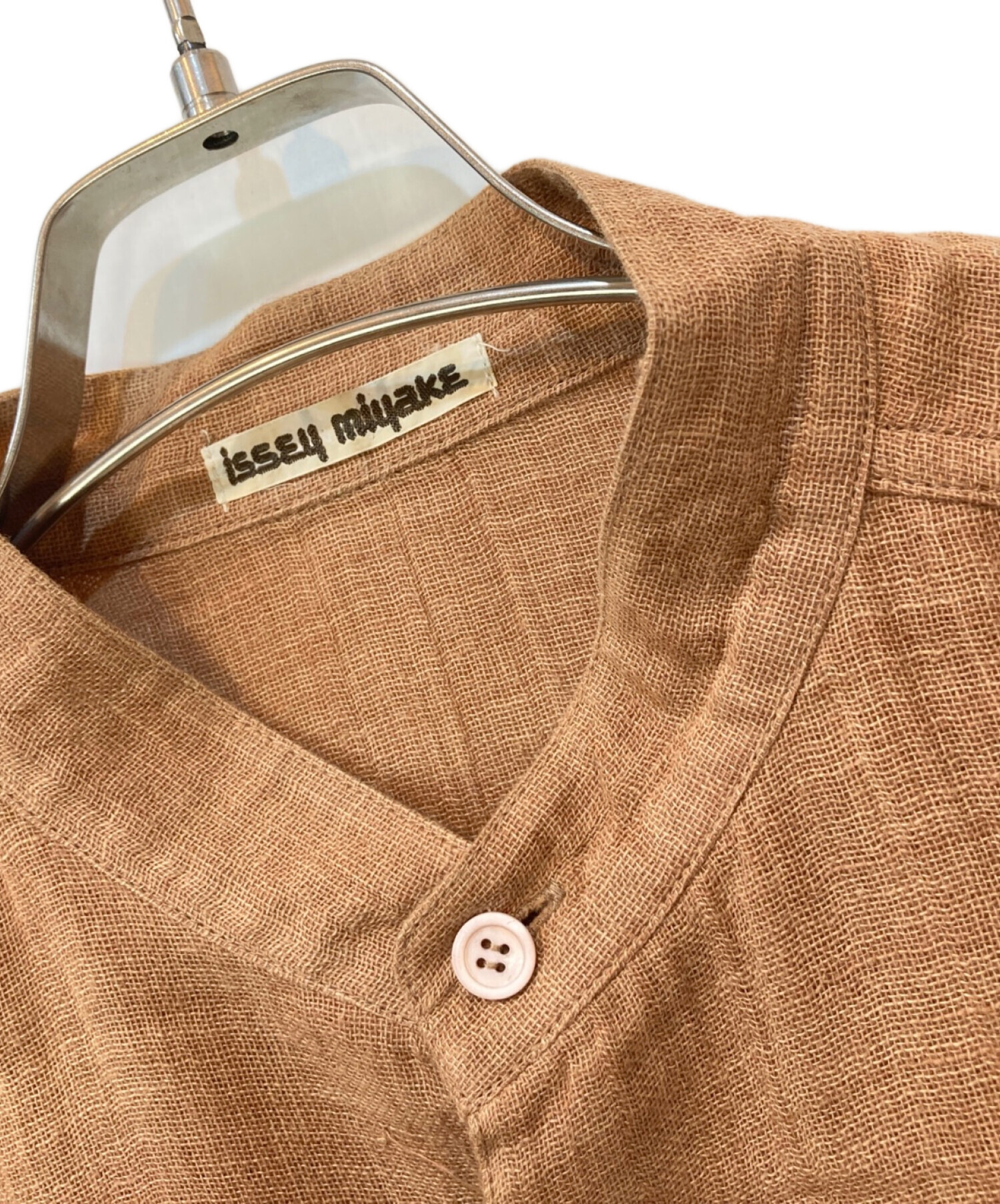 中古・古着通販】ISSEY MIYAKE (イッセイミヤケ) 70s~80s リネン混半袖 