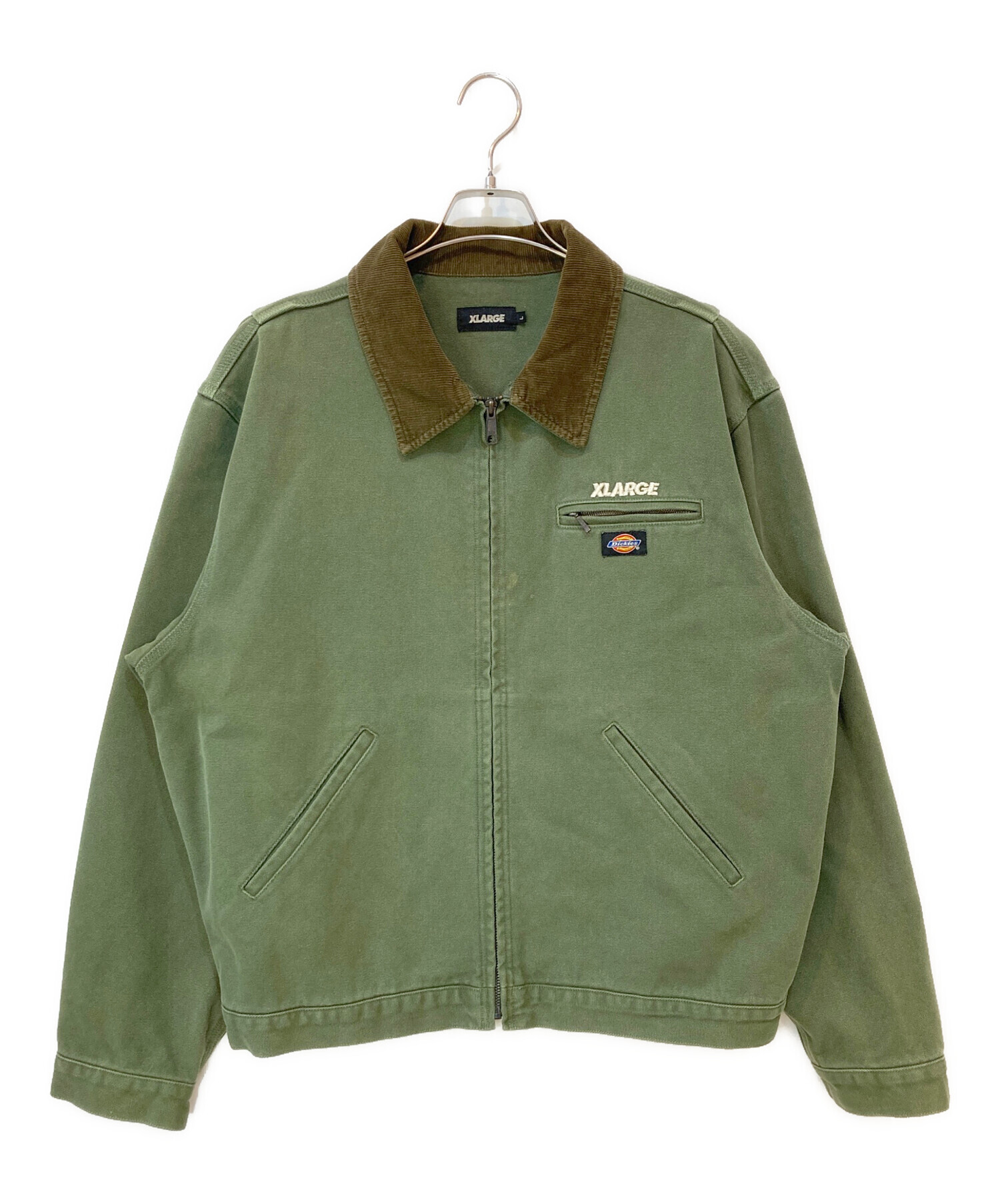 中古・古着通販】X-LARGE (エクストララージ) WORK JACKET グリーン 
