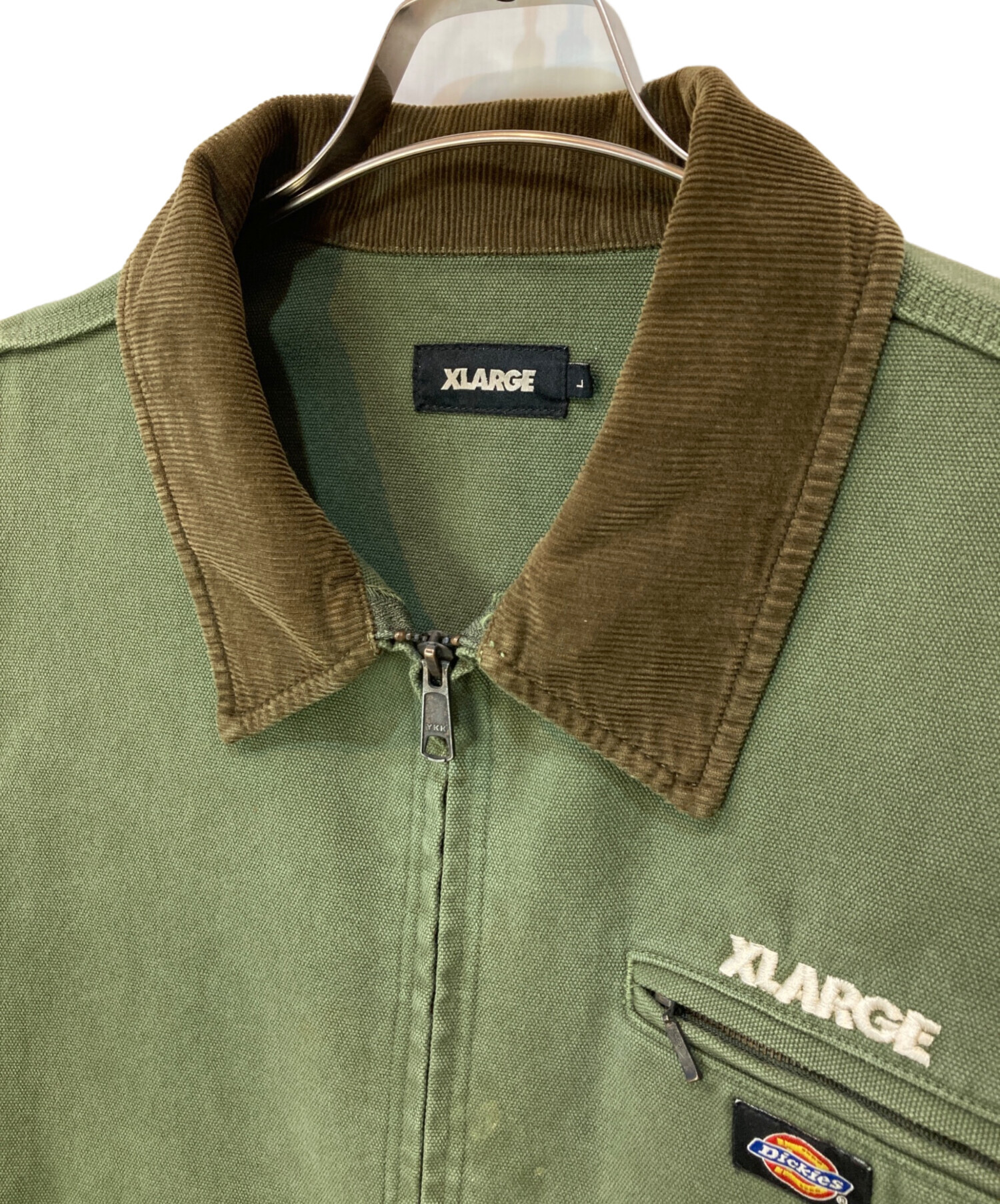 中古・古着通販】X-LARGE (エクストララージ) WORK JACKET グリーン 