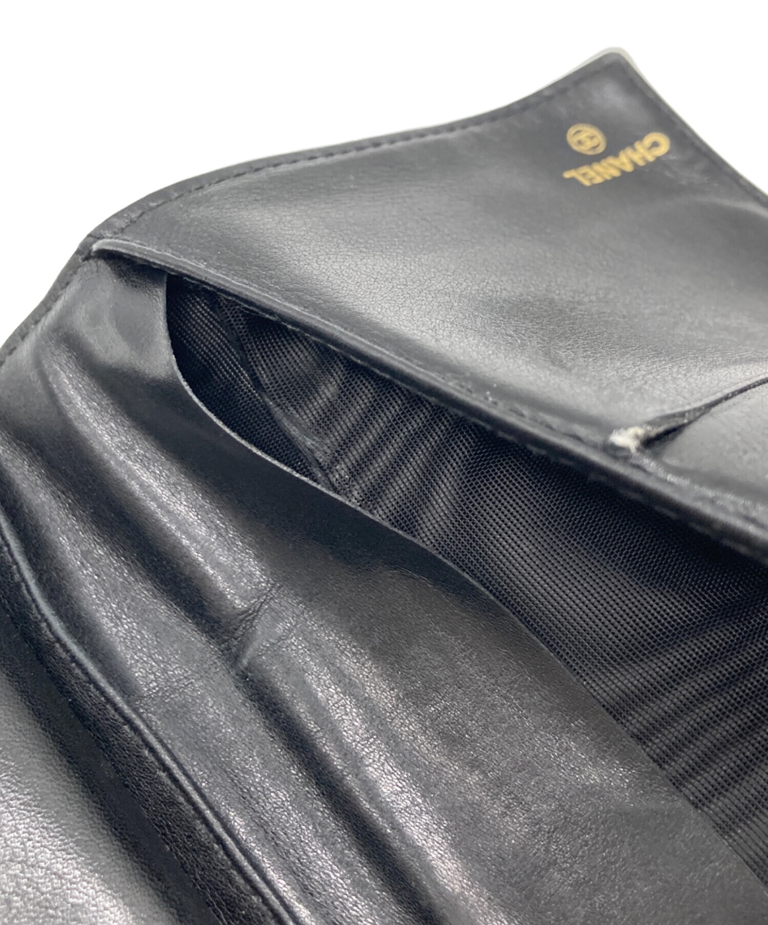【綺麗】シャネル キャビア デカココマーク ガマ口財布 CHANEL（シャネル） がま口財布 長財布 レディース キャビアスキン