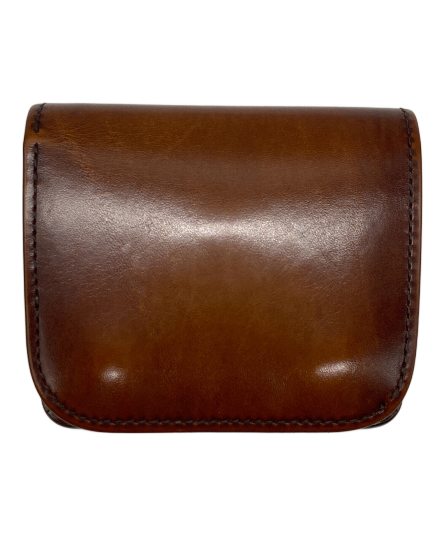 WILDSWANS ブラウンレザー 二つ折り財布 小銭入れ 中古・古着通販】WILDSWANS (ワイルドスワンズ) CASA 2つ折りレザー
