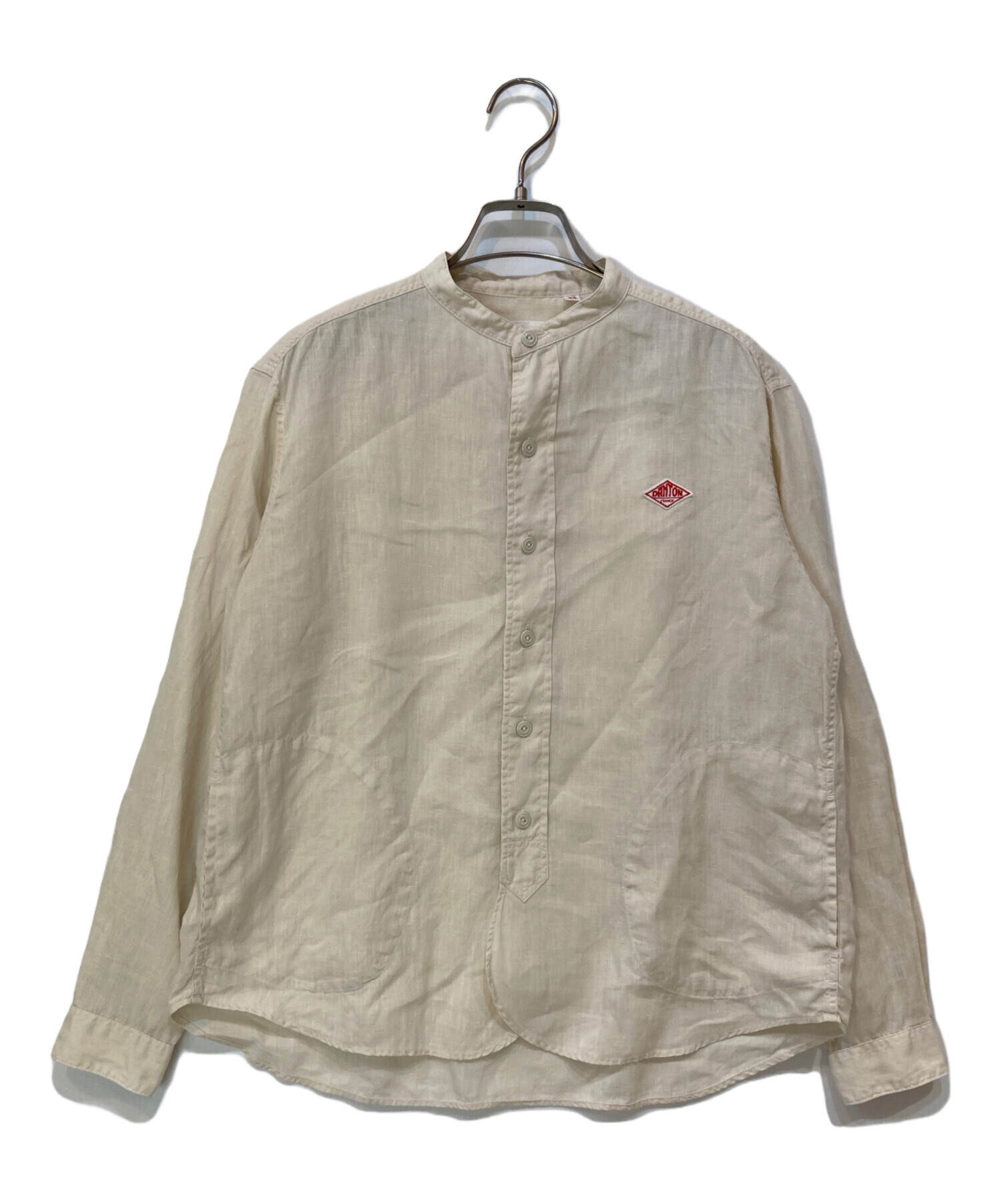 中古・古着通販】DANTON (ダントン) リネンバンドカラーシャツ 