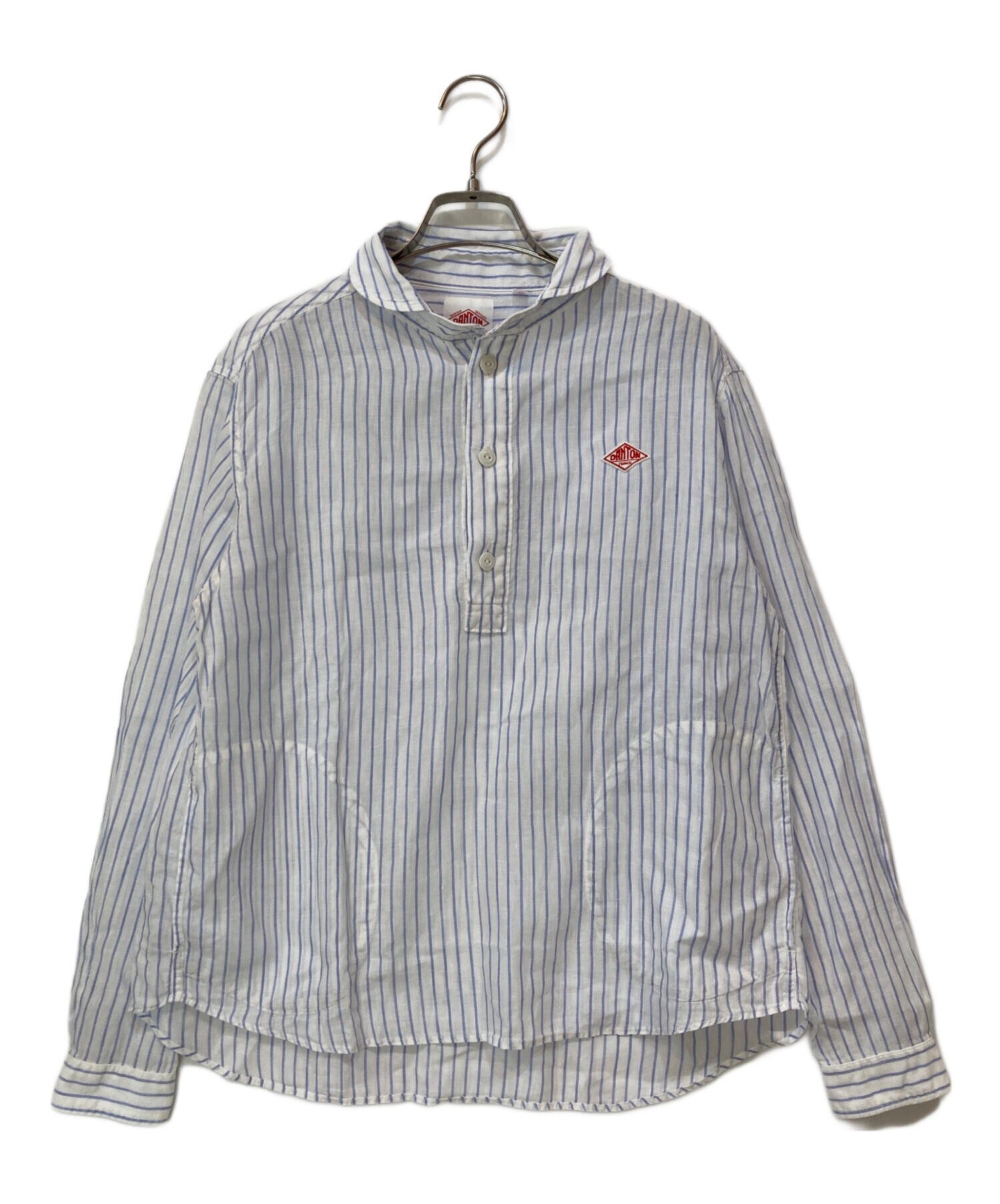 中古・古着通販】DANTON (ダントン) 丸襟ポケット付プルオーバーシャツ 