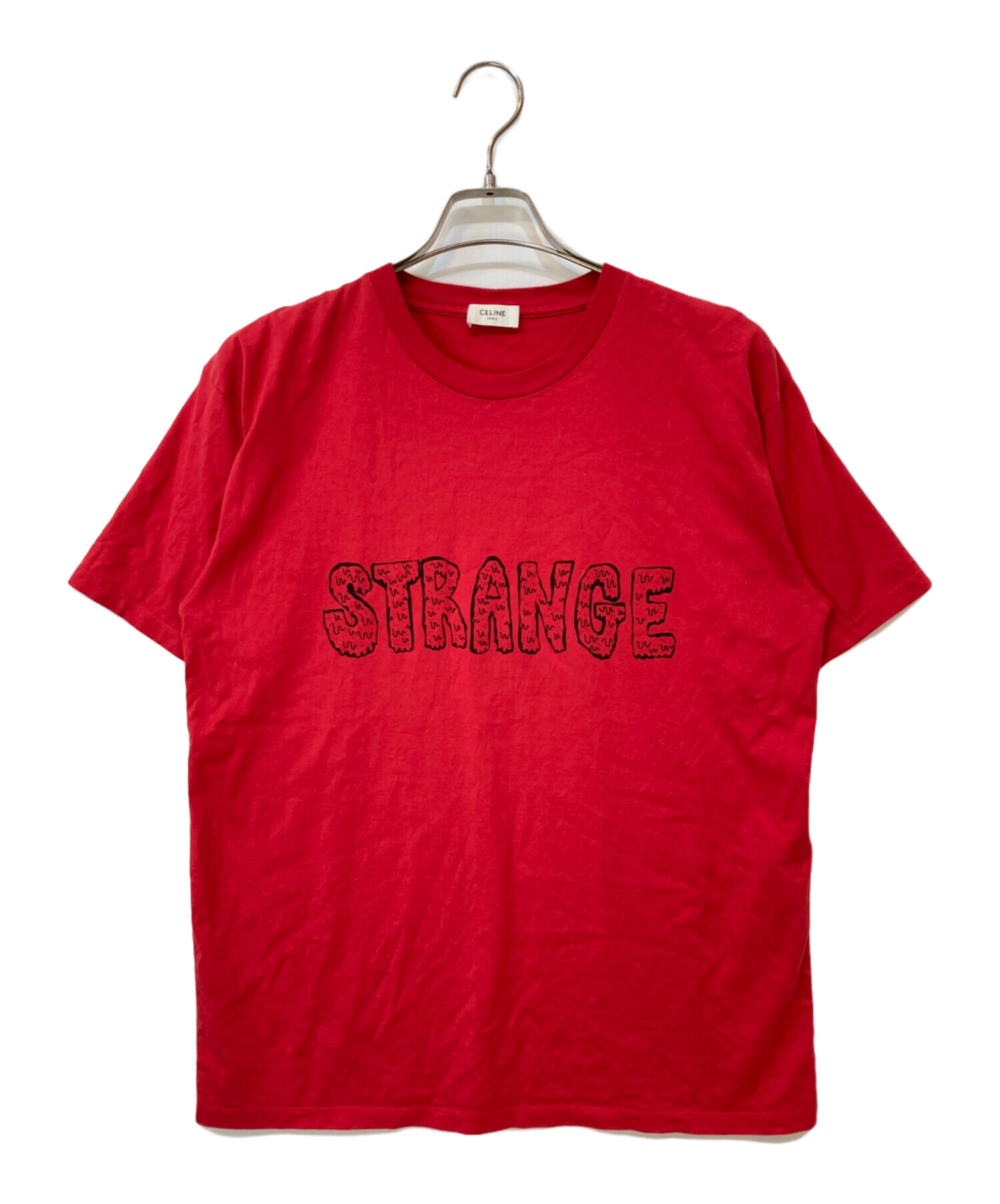 CELINE オールドセリーヌヴィンテージセリーヌTシャツ赤ビンテージティシャツ 中古・古着通販】CELINE (セリーヌ) コットン ロングTシャツ ホワイト