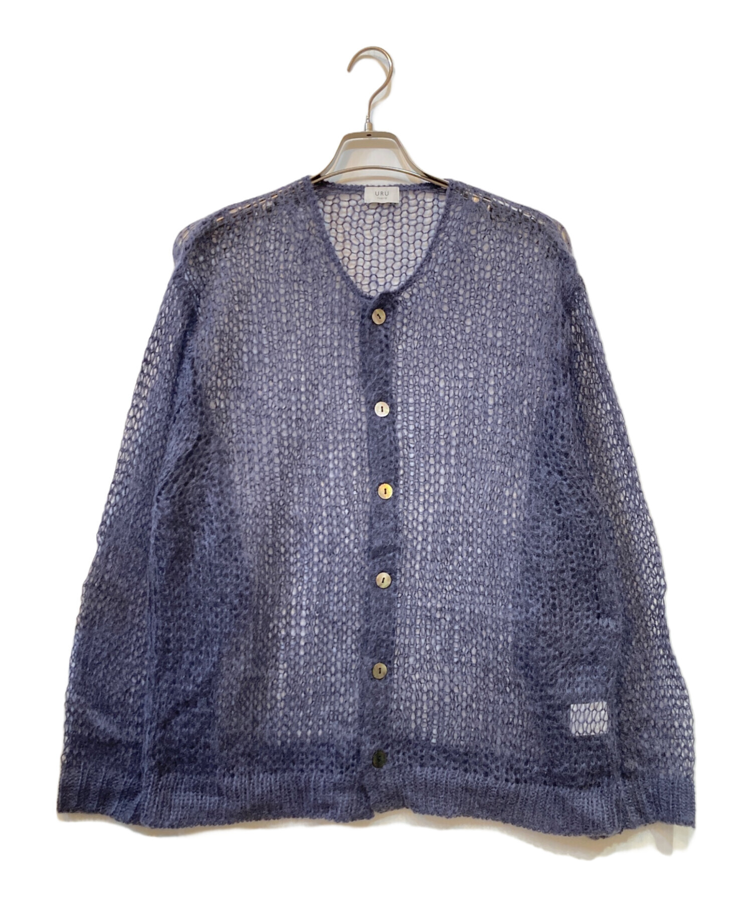 中古・古着通販】URU (ウル) 3G CARDIGAN/3G カーディガン グレー 