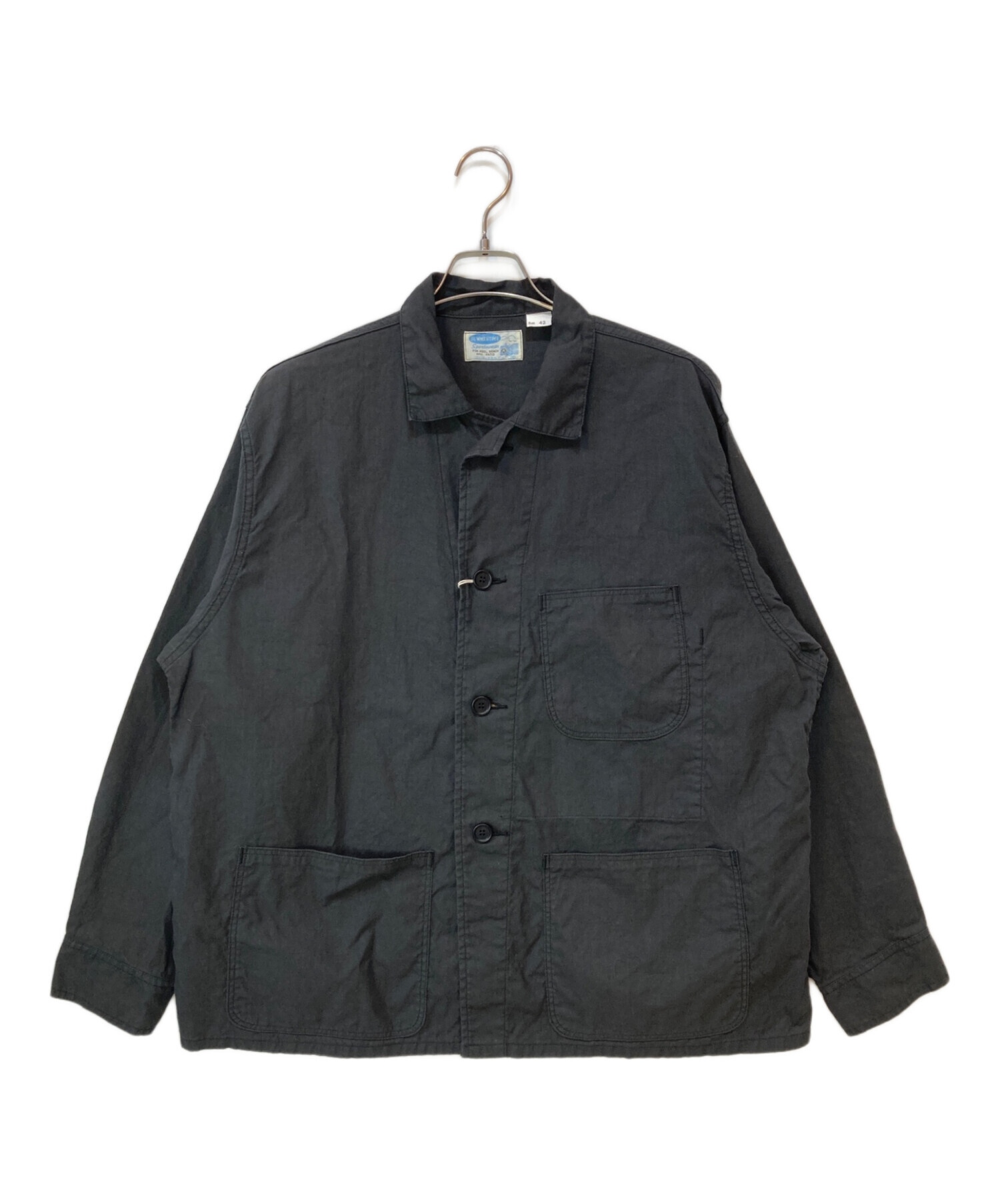 ワーカーズ Workers Summer Jacket Navy 42 中古・古着通販】WORKERS (ワーカーズ) Summer Jacket ブラック サイズ