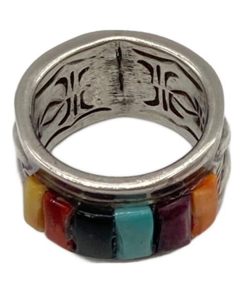 Ray Adakai レイアダカイ　指輪　リング　20号 楽天市場】ナバホ族【RAY ADAKAI】レイアダカイDouble Stamp Ring