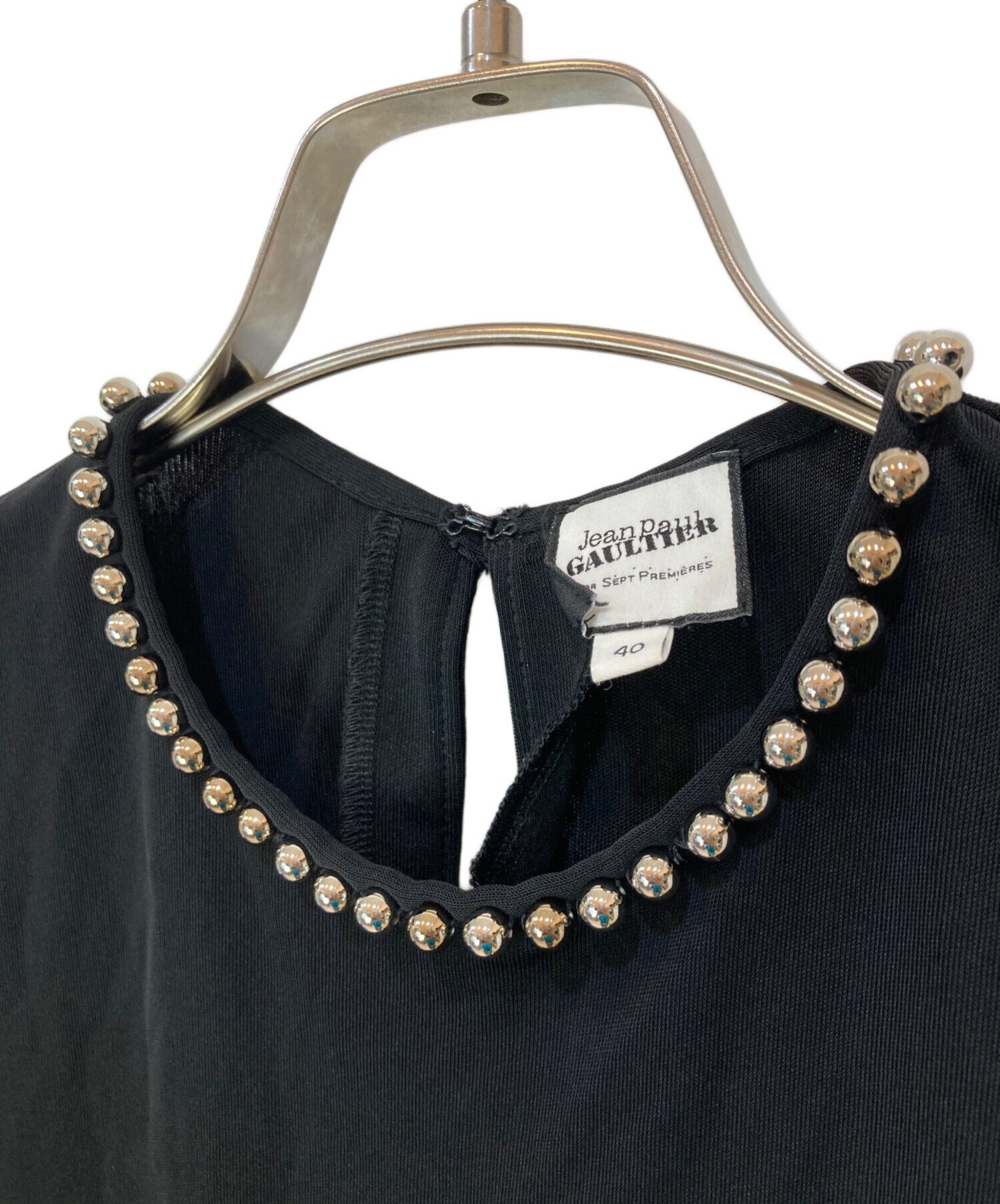 Jean Paul Gaultier 長袖カットソー ブラック ジャンポールゴルチェ 長袖Tシャツ トップス ロンT 日本製