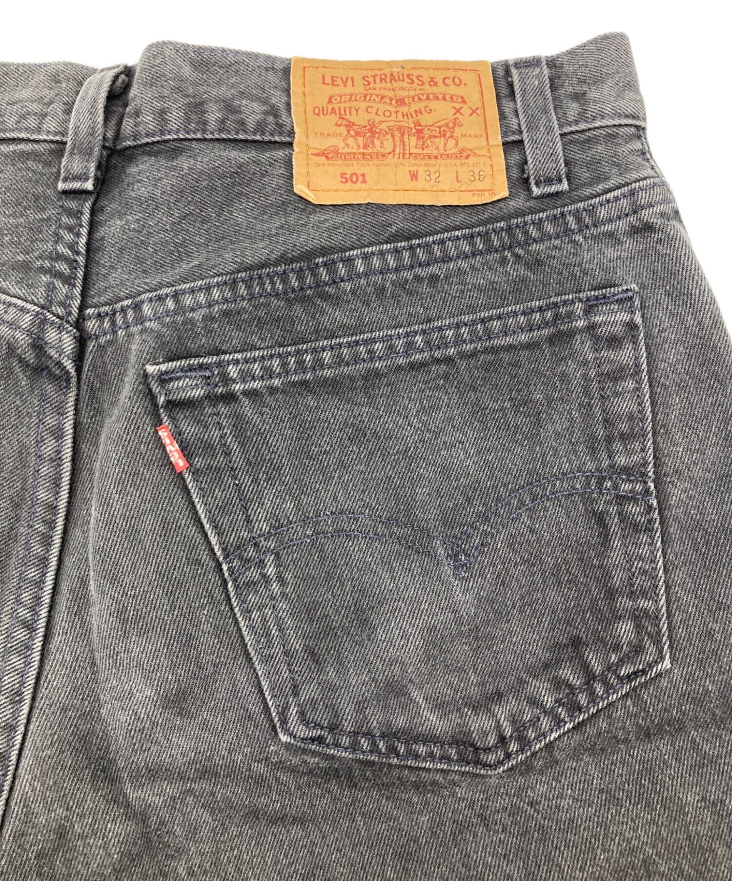 中古・古着通販】LEVI'S (リーバイス) 501 後染めブラックデニム