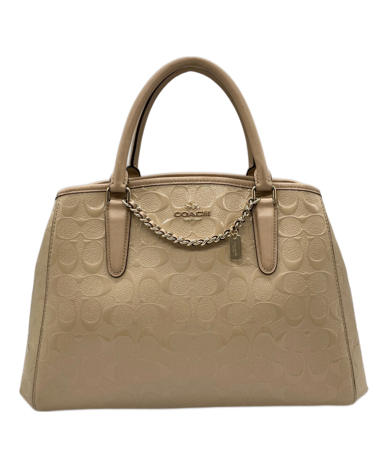中古・古着通販】COACH (コーチ) デボスド シグネチャー パテント 