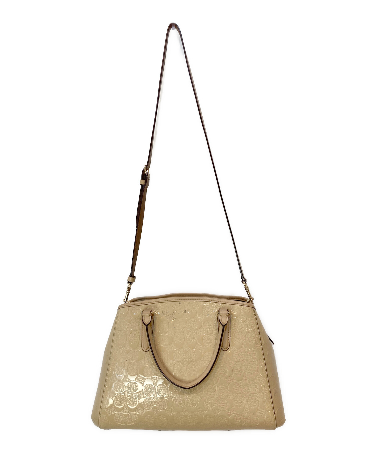 中古・古着通販】COACH (コーチ) デボスド シグネチャー パテント 