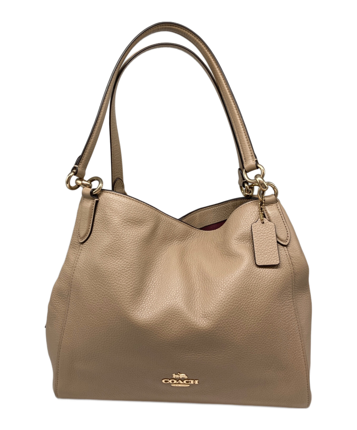 中古・古着通販】COACH (コーチ) ペブルレザー ハリー ロゴ ショルダー 