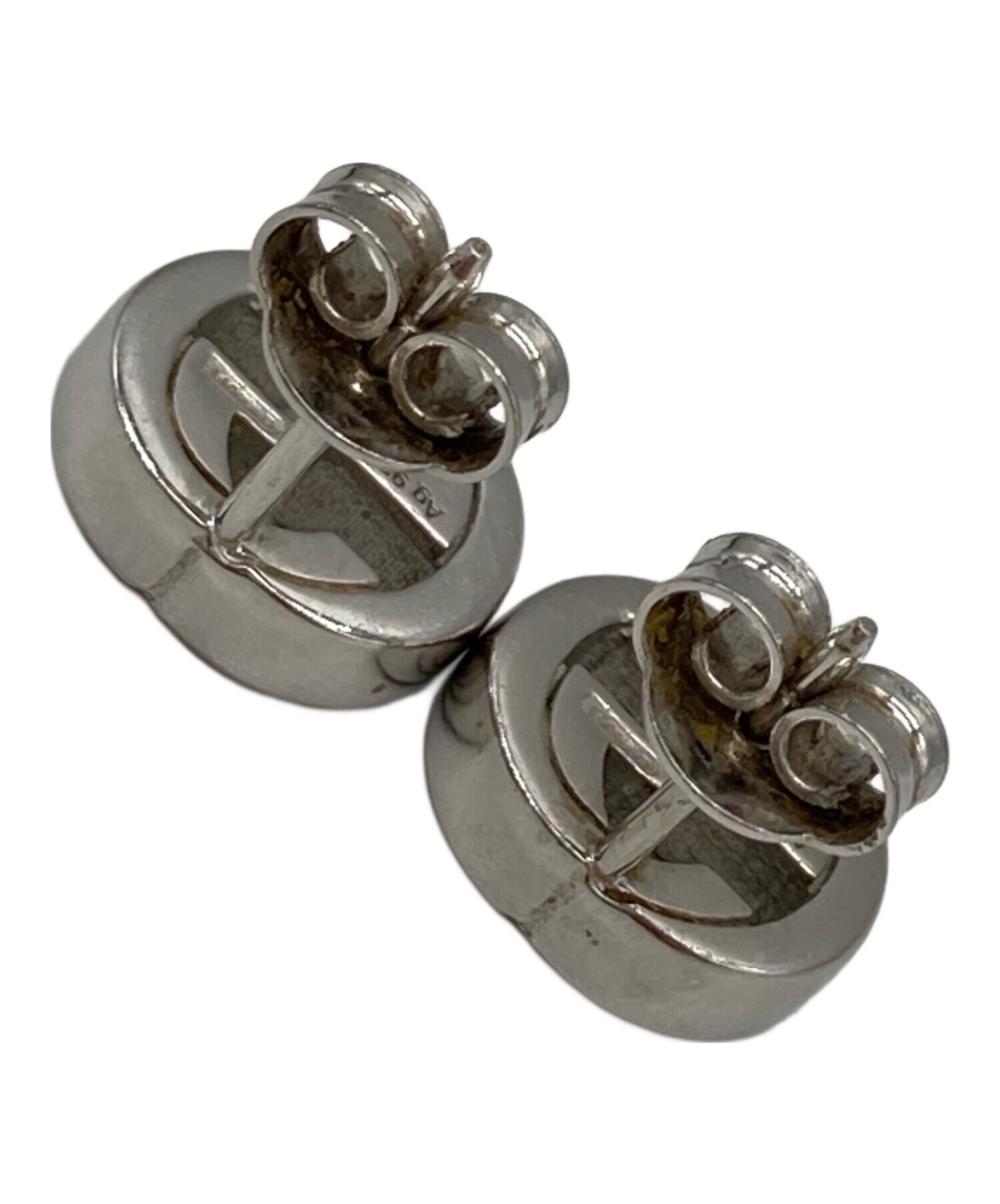 中古・古着通販】GUCCI (グッチ) インターロッキングG ピアス シルバー