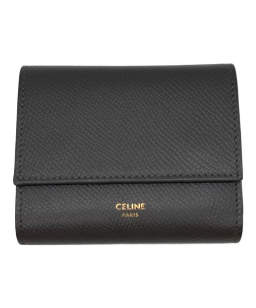 中古・古着通販】CELINE (セリーヌ) SMALL TRIFOLD WALLET グレー