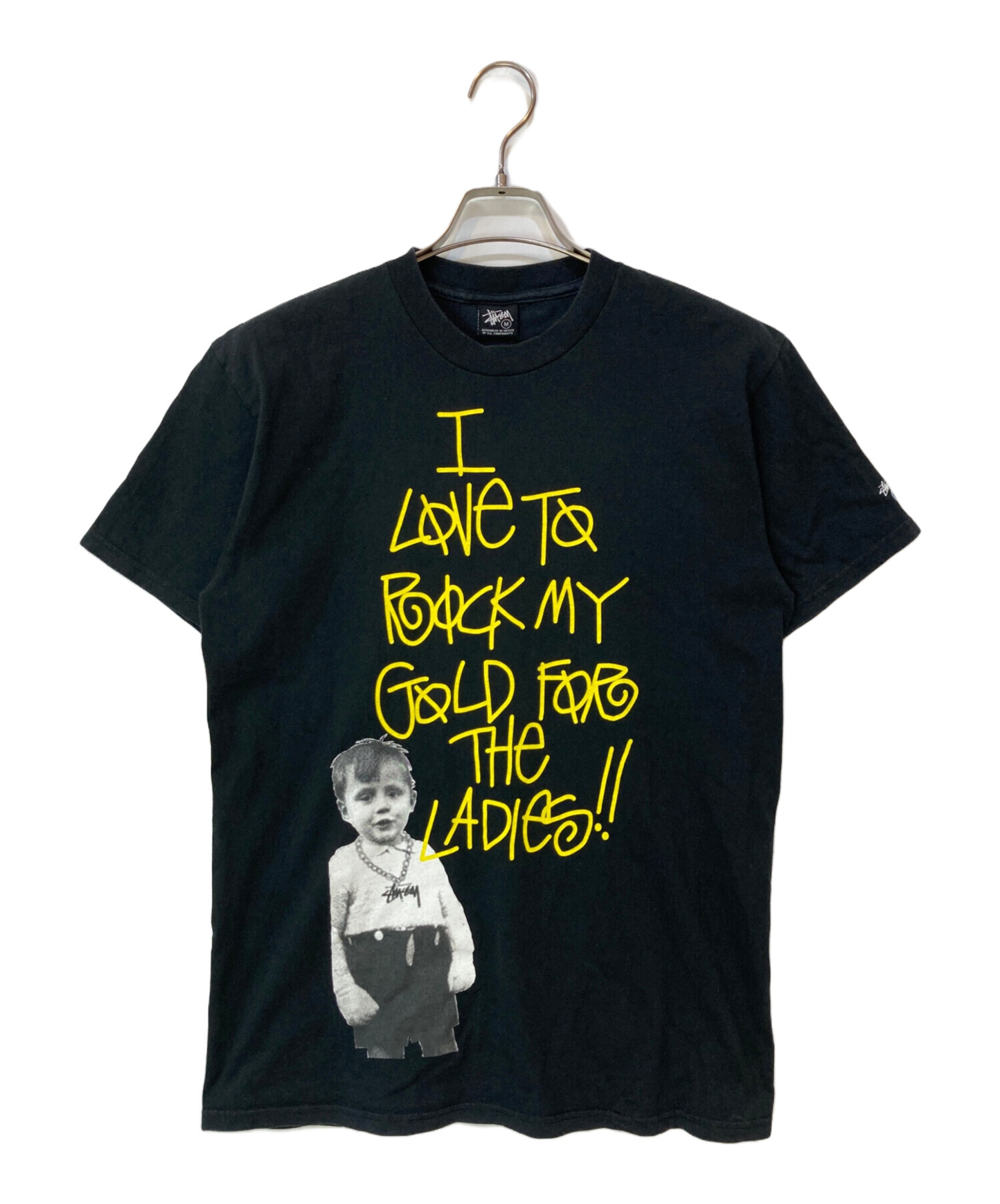 中古・古着通販】stussy (ステューシー) 00s rock my gold Tシャツ 